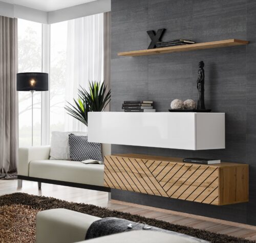 Komoda su jungikliu II balta/wotan ASM