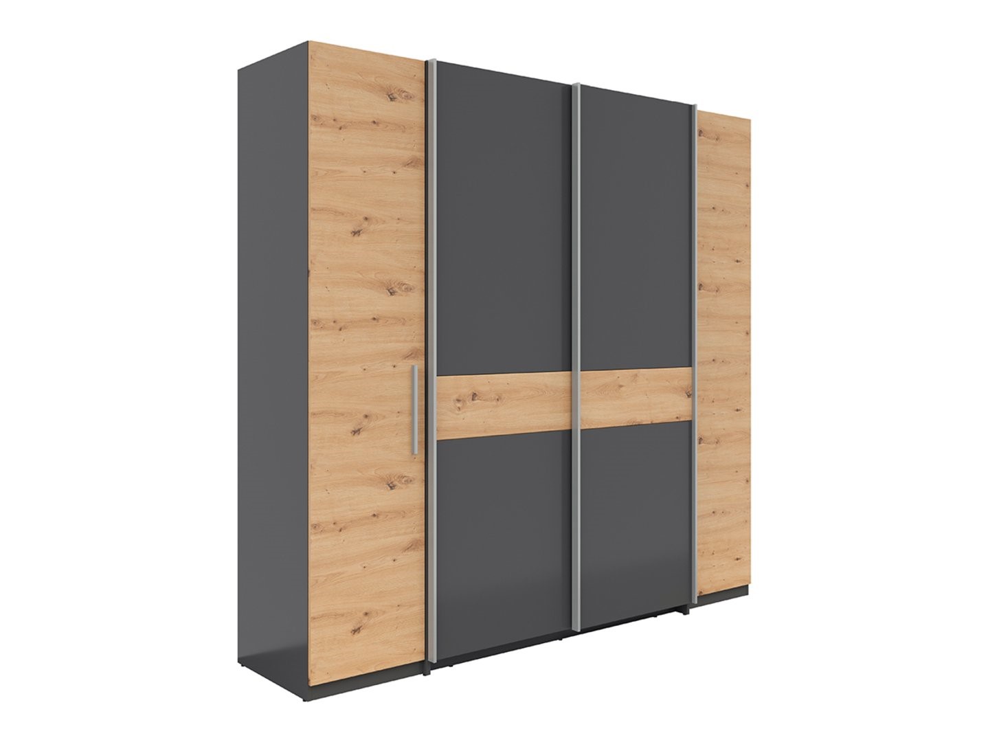 FABIO keturių durų spinta, garfit/artisan ąžuolas