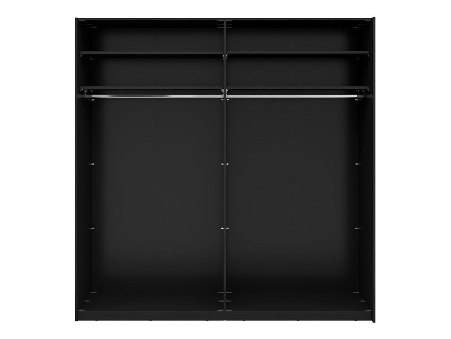 Dviejų durų stumdoma spinta MIX 215 cm juoda/šviesiai pilka — изображение 4