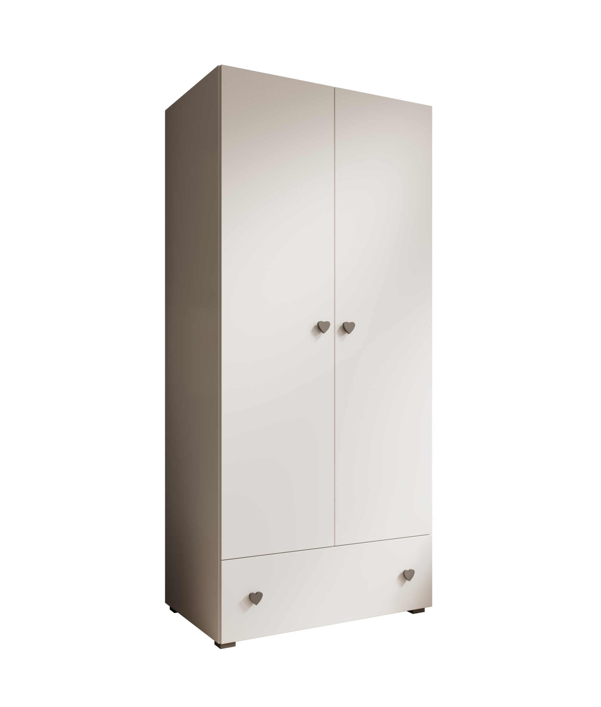 Emily spinta, varstoma, su širdies formos rankena, pilka, balta ADRK