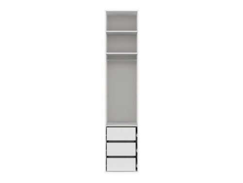 FLEX vienvėrė spinta, 50 cm, balta
