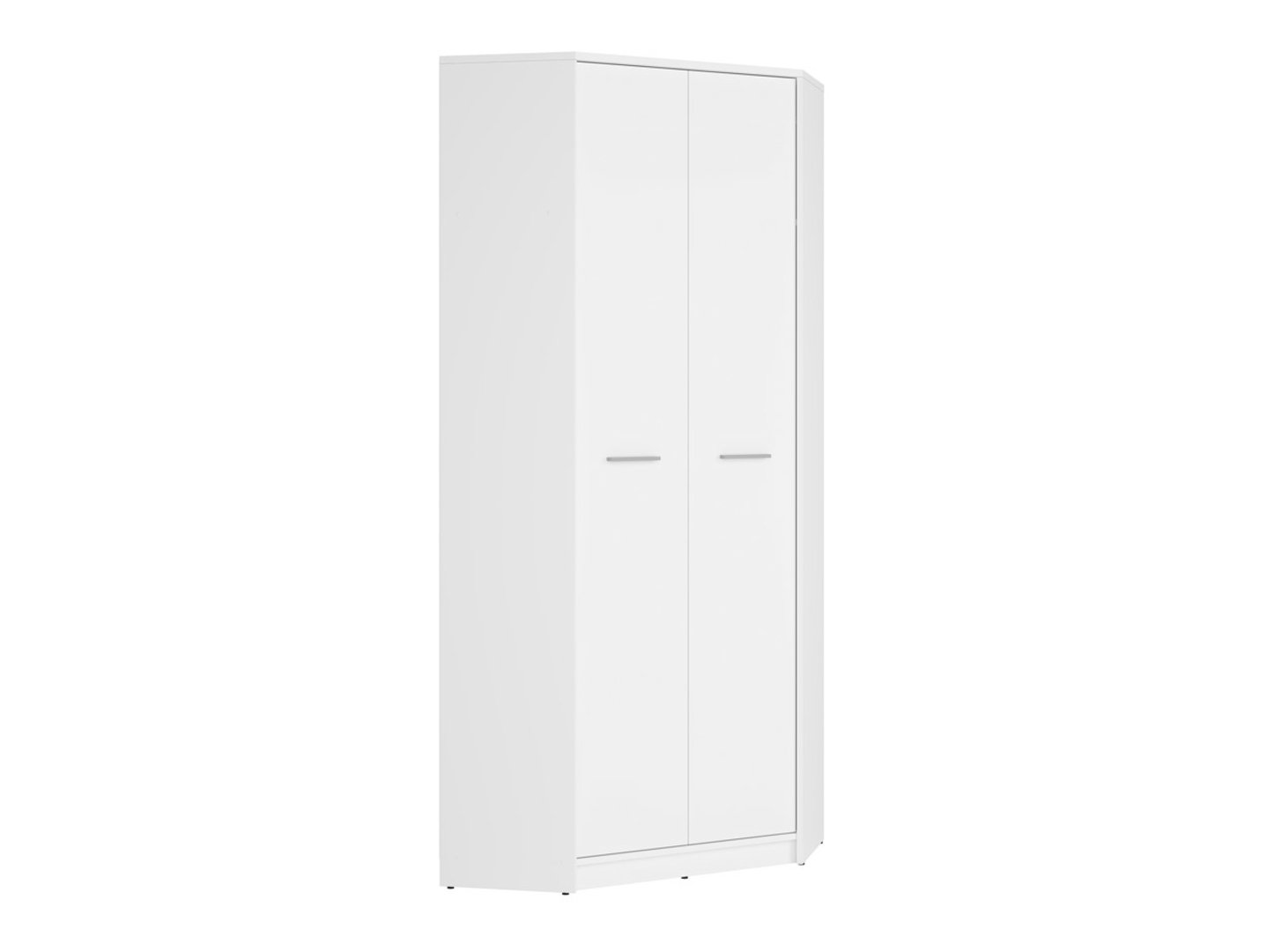 NEPO PLUS dviejų durų kampinė spinta 79.5x79.5 cm balta