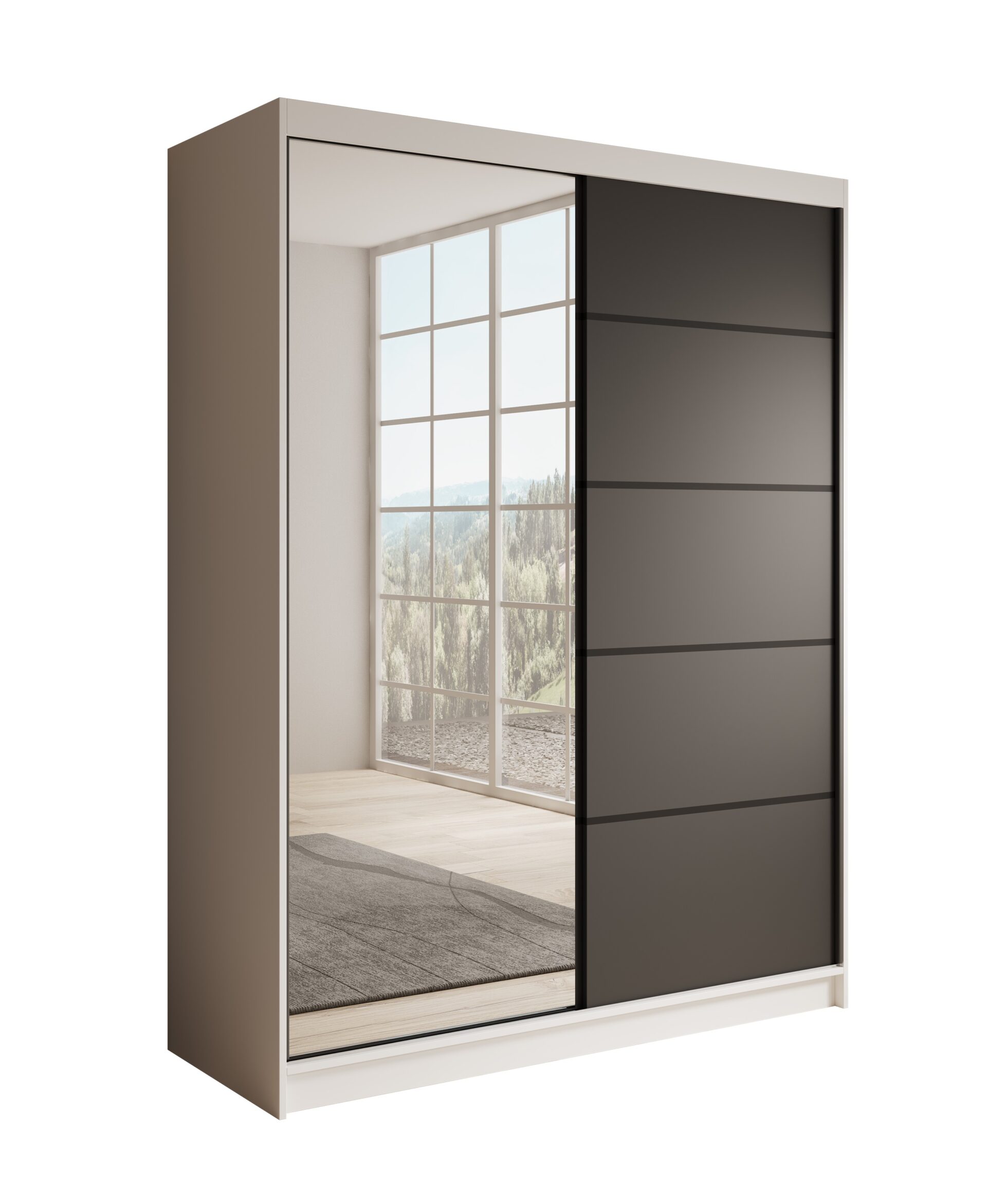 Cardi 150 stumdoma spinta, balta/juoda, ADRK