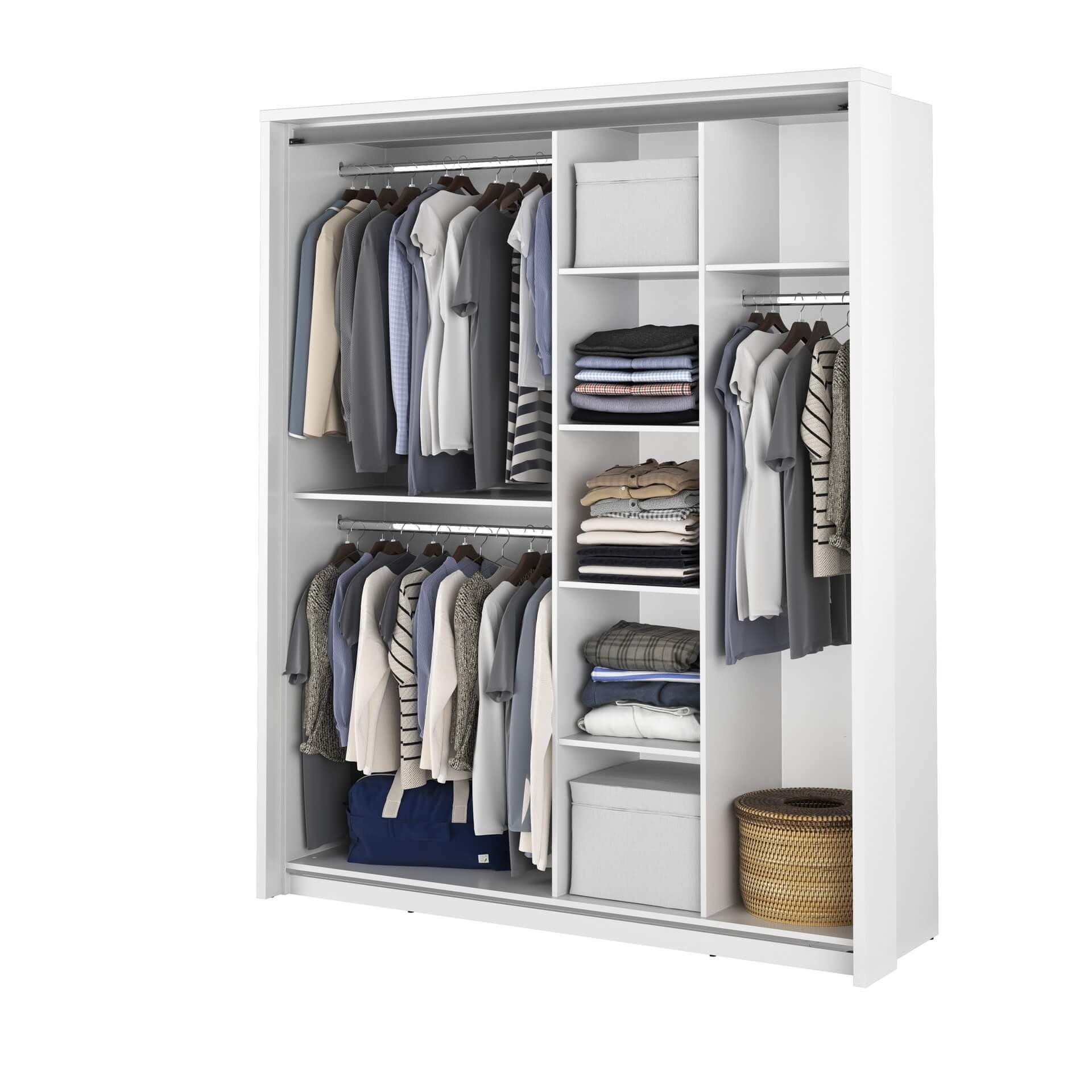 ARTI AR-17 balta dviejų durų stumdoma spinta - Paveikslėlis 4