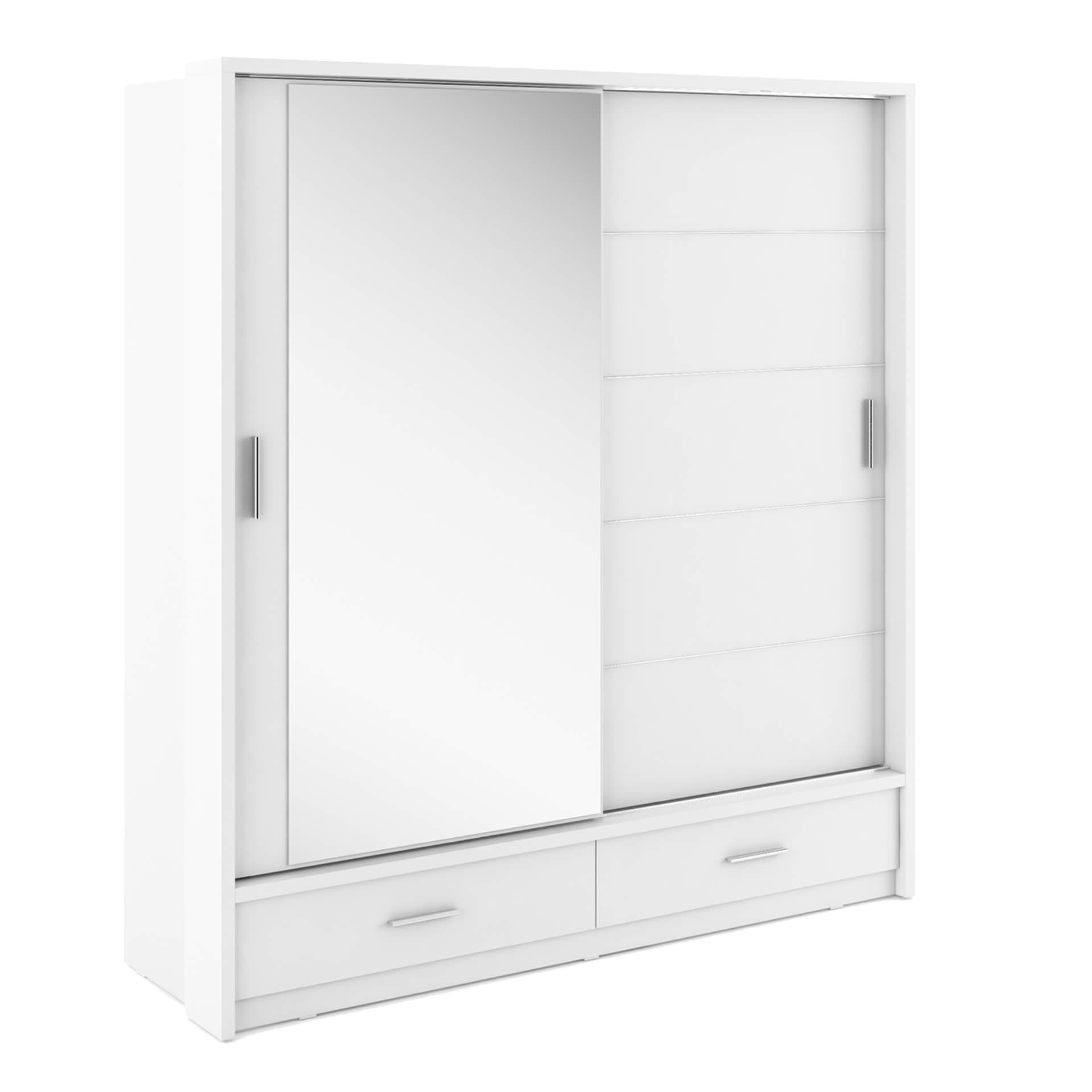 ARTI AR-05 dviejų durų stumdoma spinta - balta