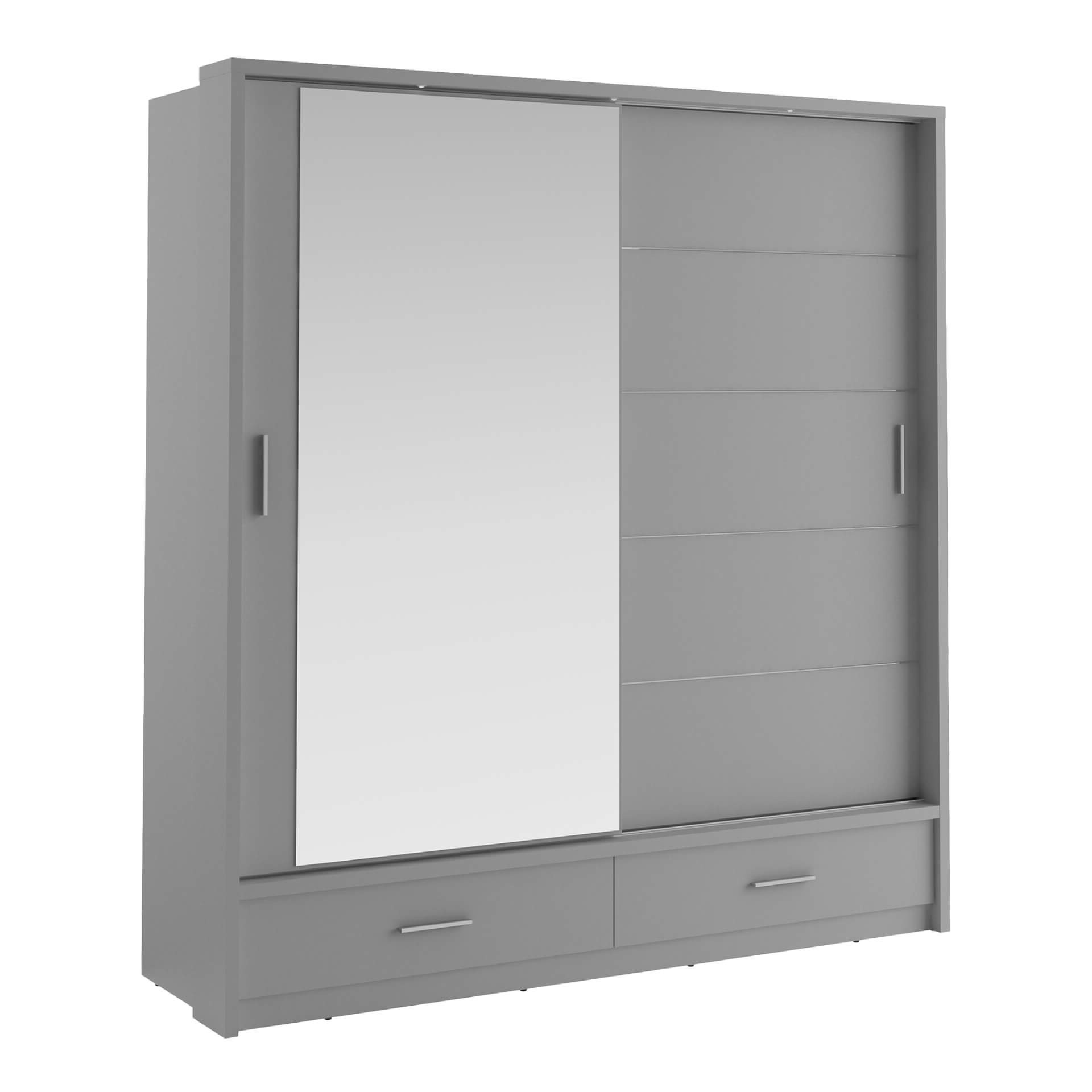 ARTI AR-05 dviejų durų stumdoma spinta - pilka