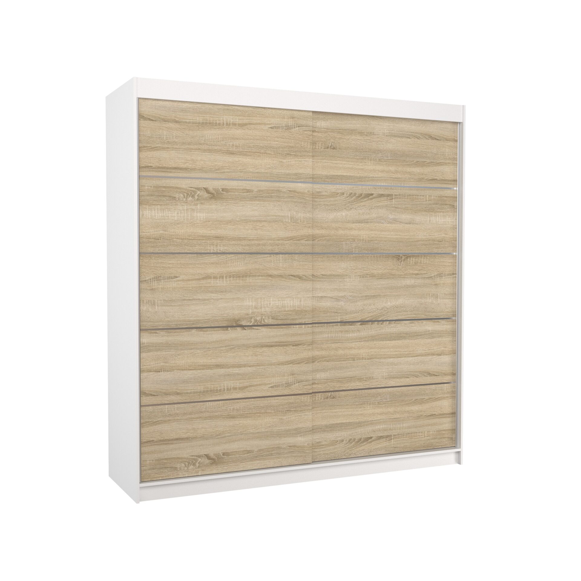 Stumdoma spinta ESTEVA 200 Balta/Sonoma ADRK