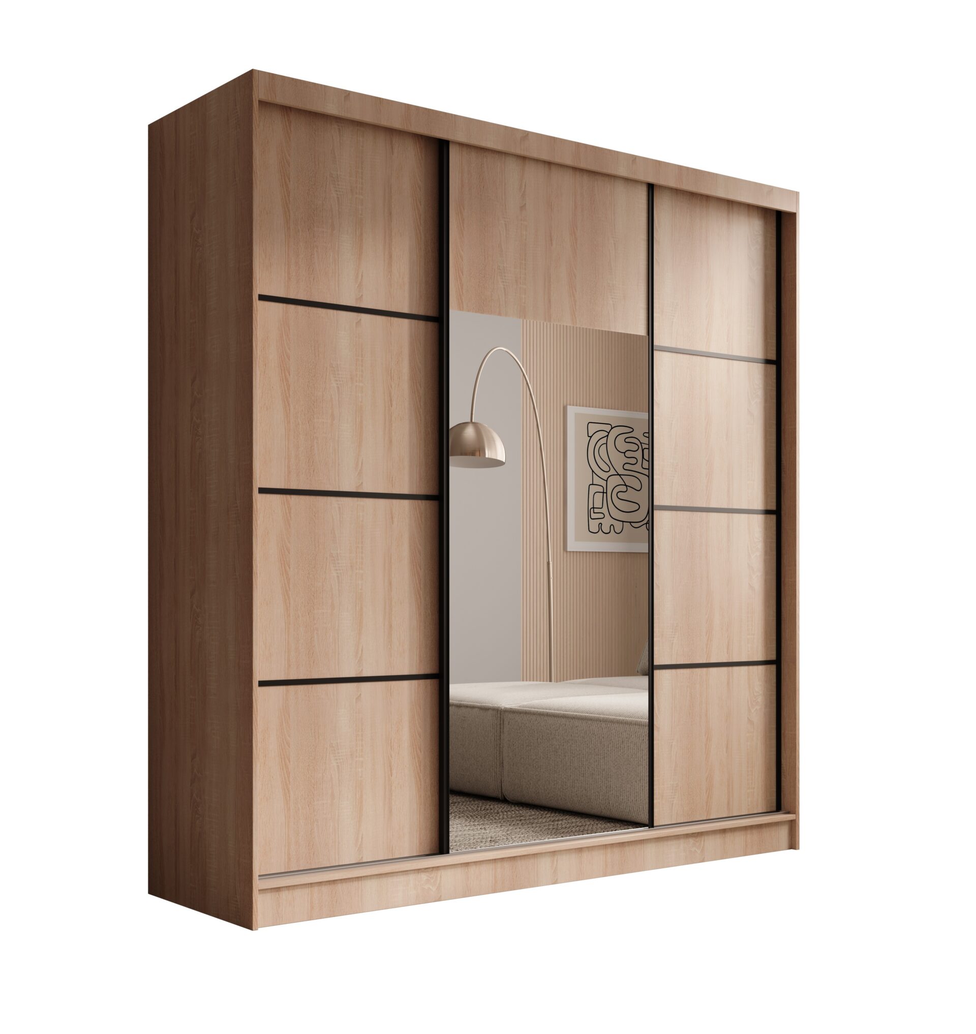 Keri 200 stumdoma spinta, Sonoma/juoda, ADRK