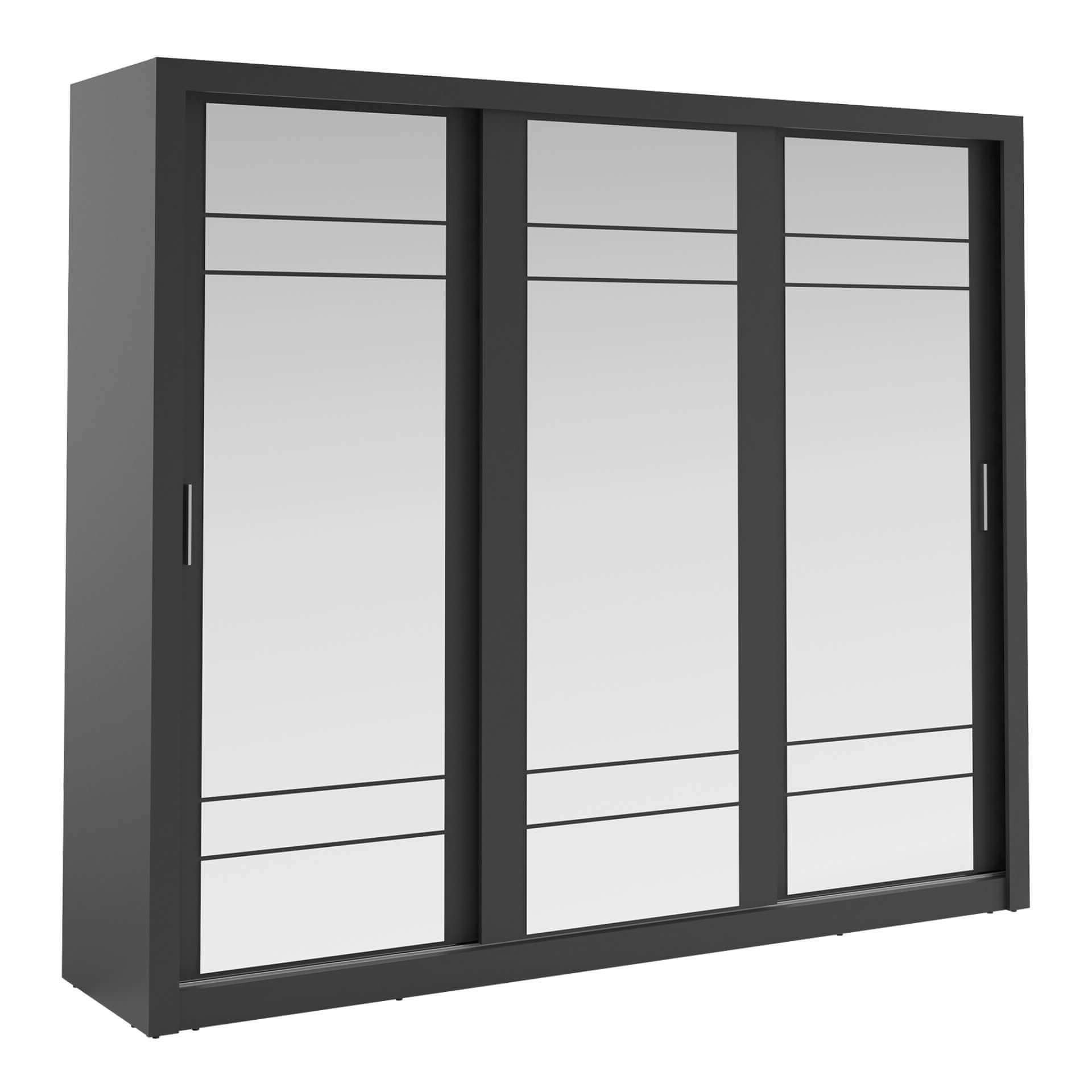 ARTI AR-02 trijų durų stumdoma spinta - juoda