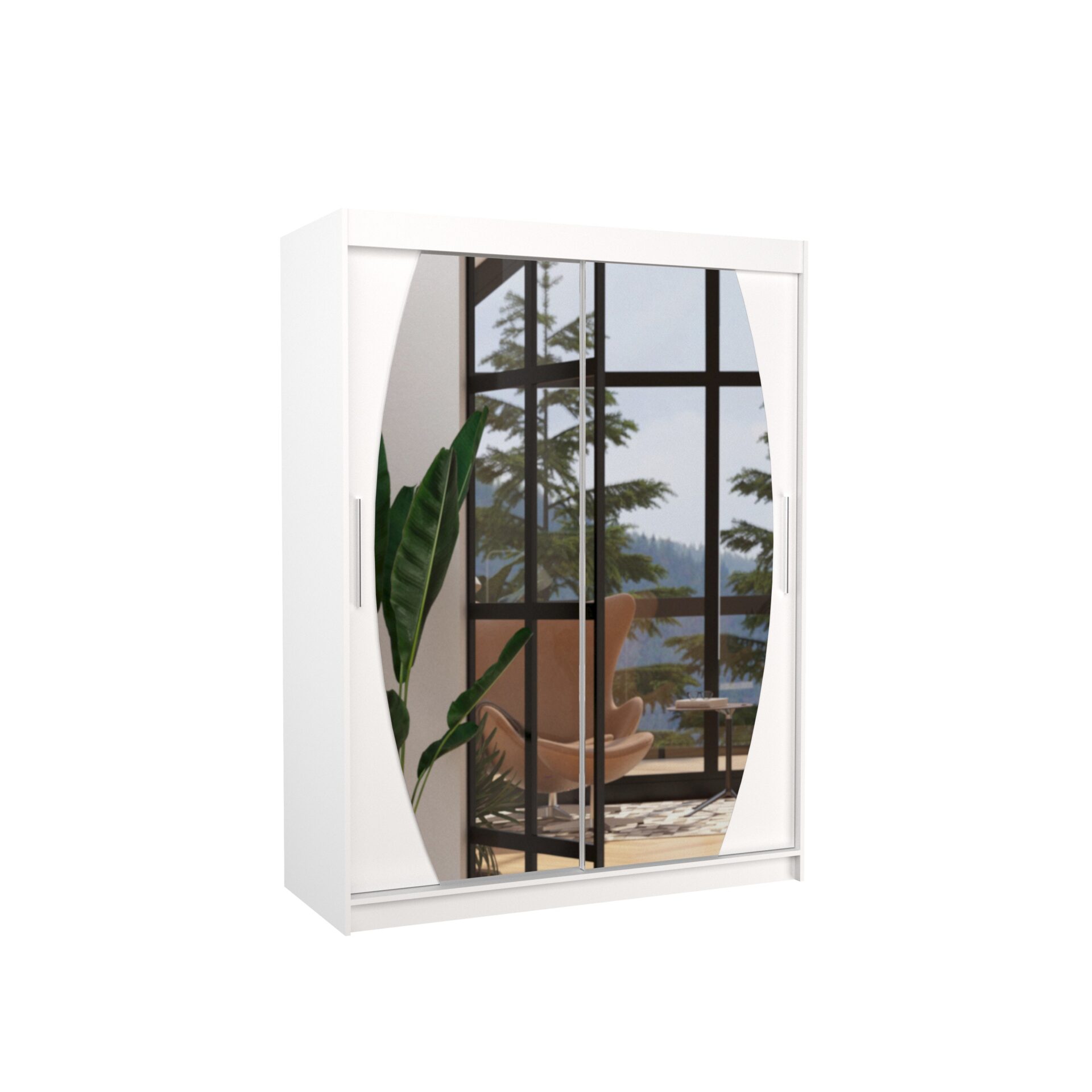 ALEN 150 Balta ADRK Stumdoma spinta su veidrodžiu