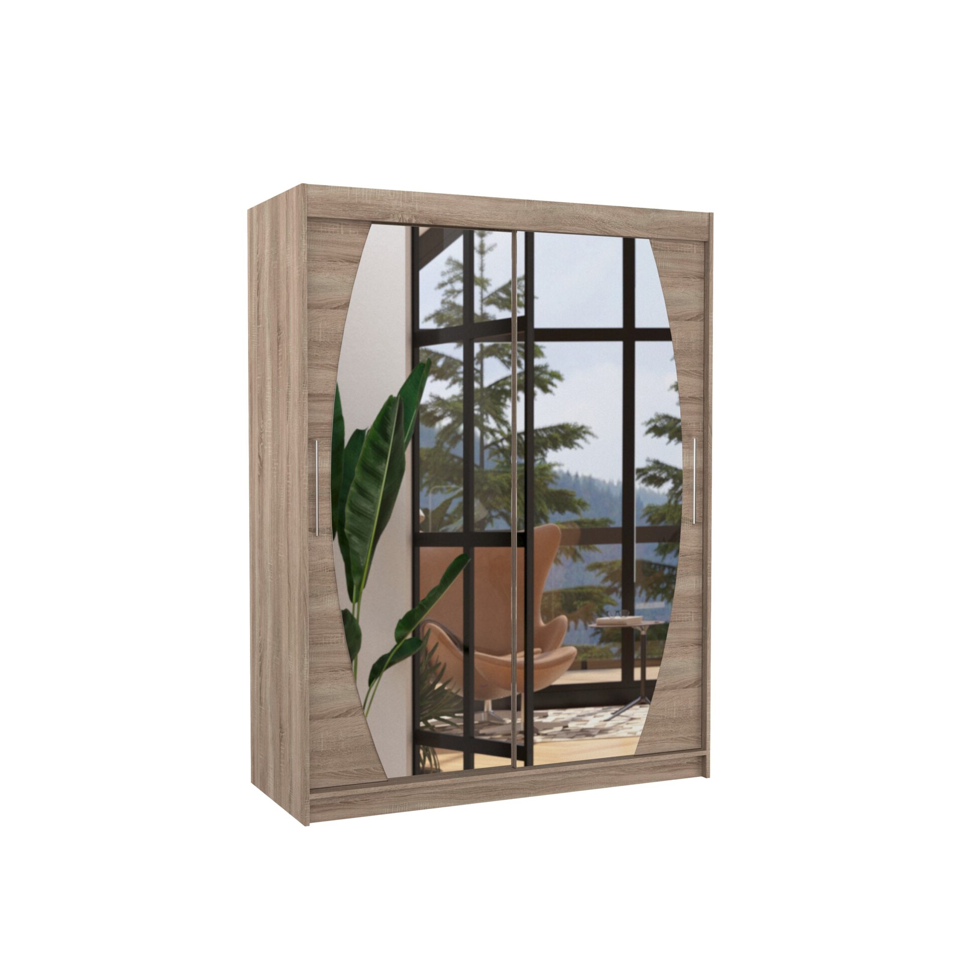 Stumdoma spinta su veidrodžiu ALEN 150 Truffle ADRK