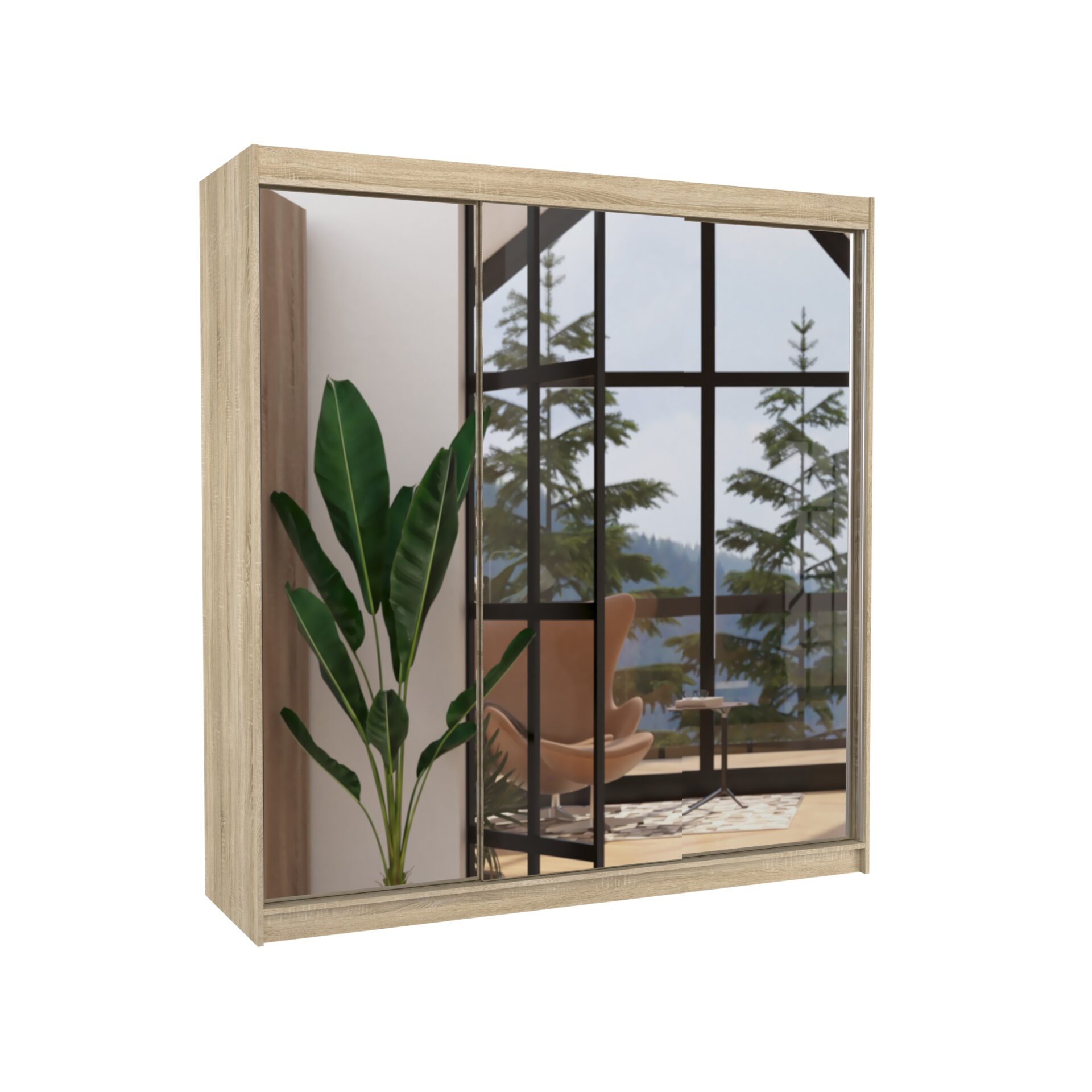 Stumdoma spinta su veidrodžiu AUSTIN 200 Sonoma ADRK