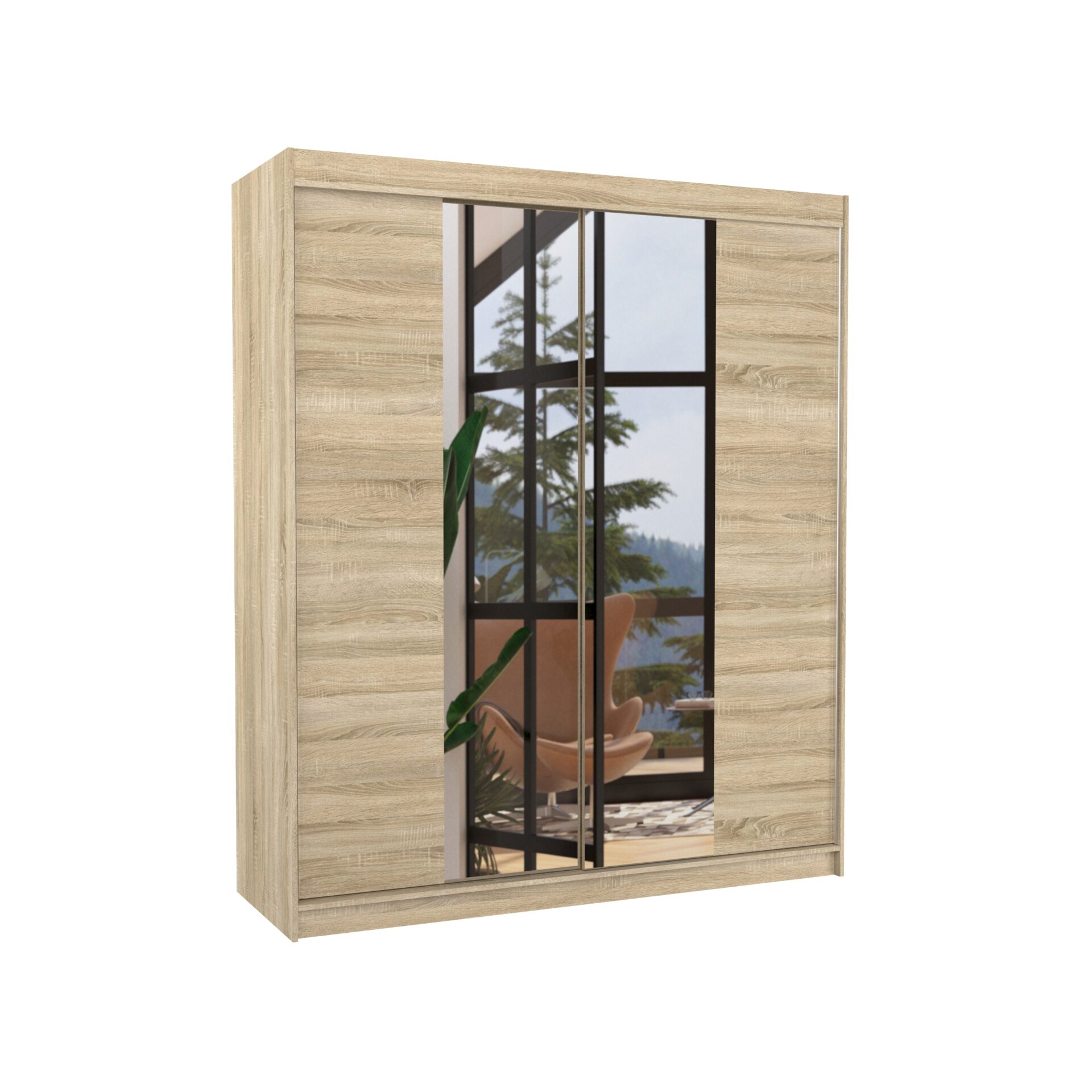 Stumdoma spinta su veidrodžiu BALANCE 180 Sonoma ADRK