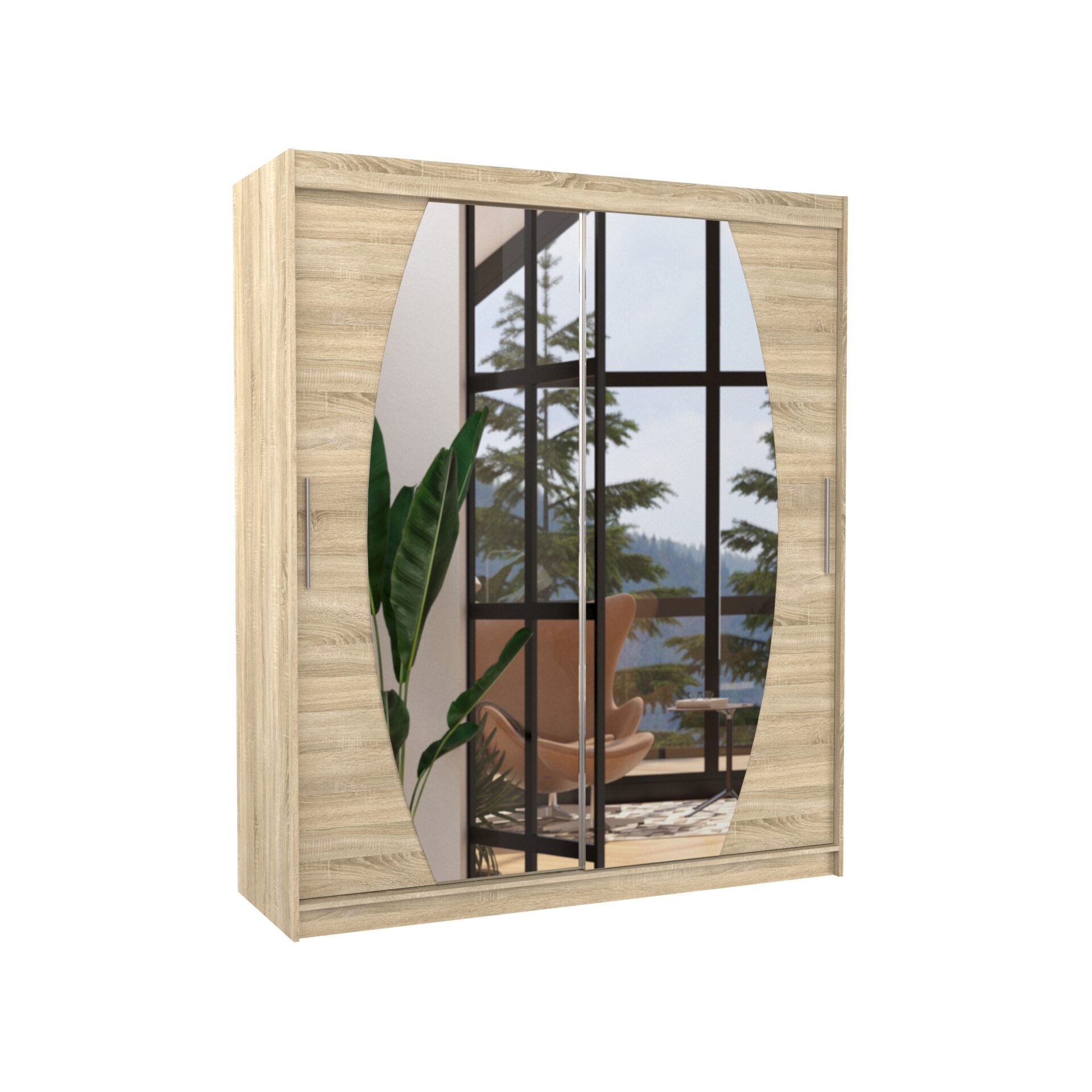 BALTIMORE 180 Sonoma ADRK stumdoma spinta su veidrodžiu