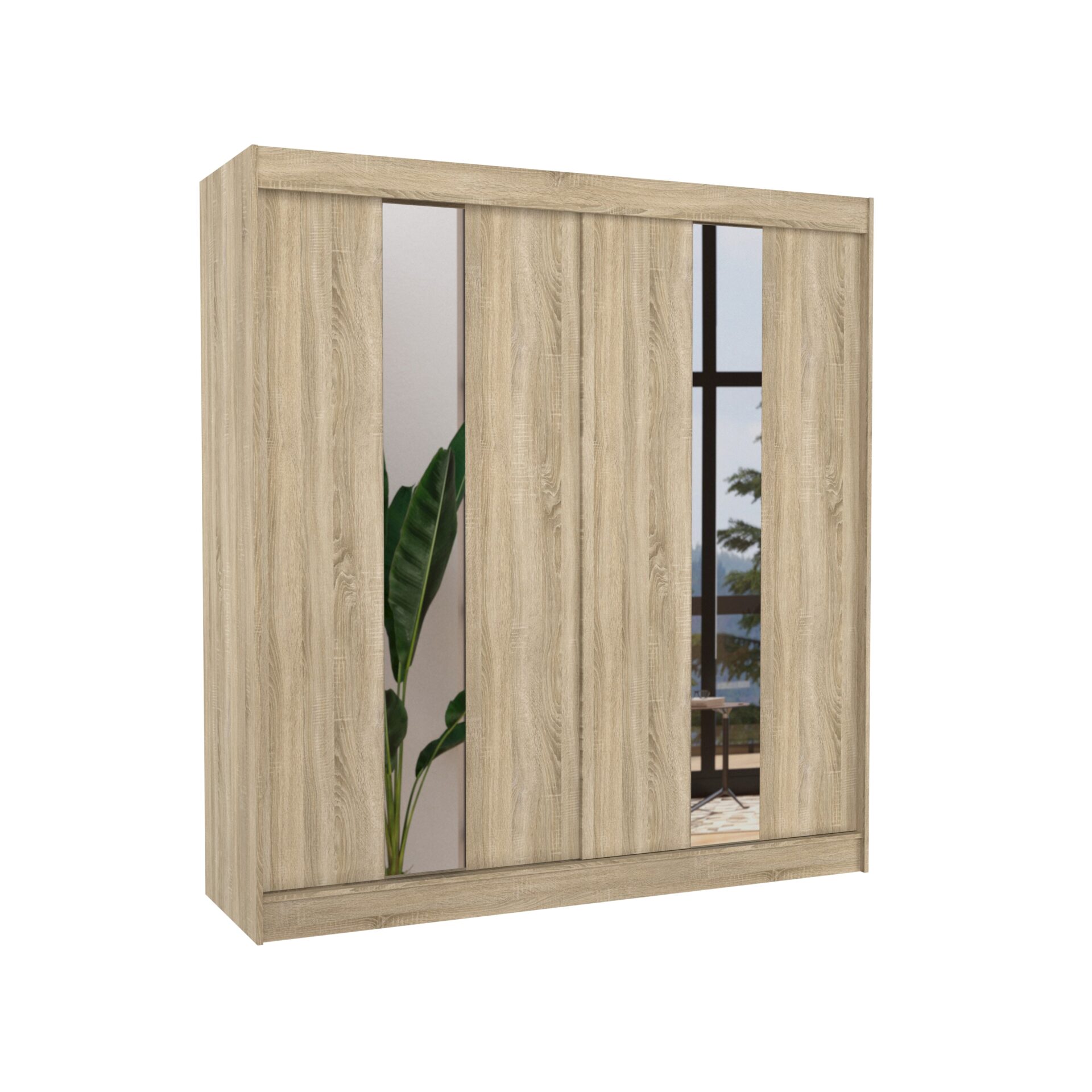 Stumdoma spinta su veidrodžiu BALTON 200 Sonoma ADRK