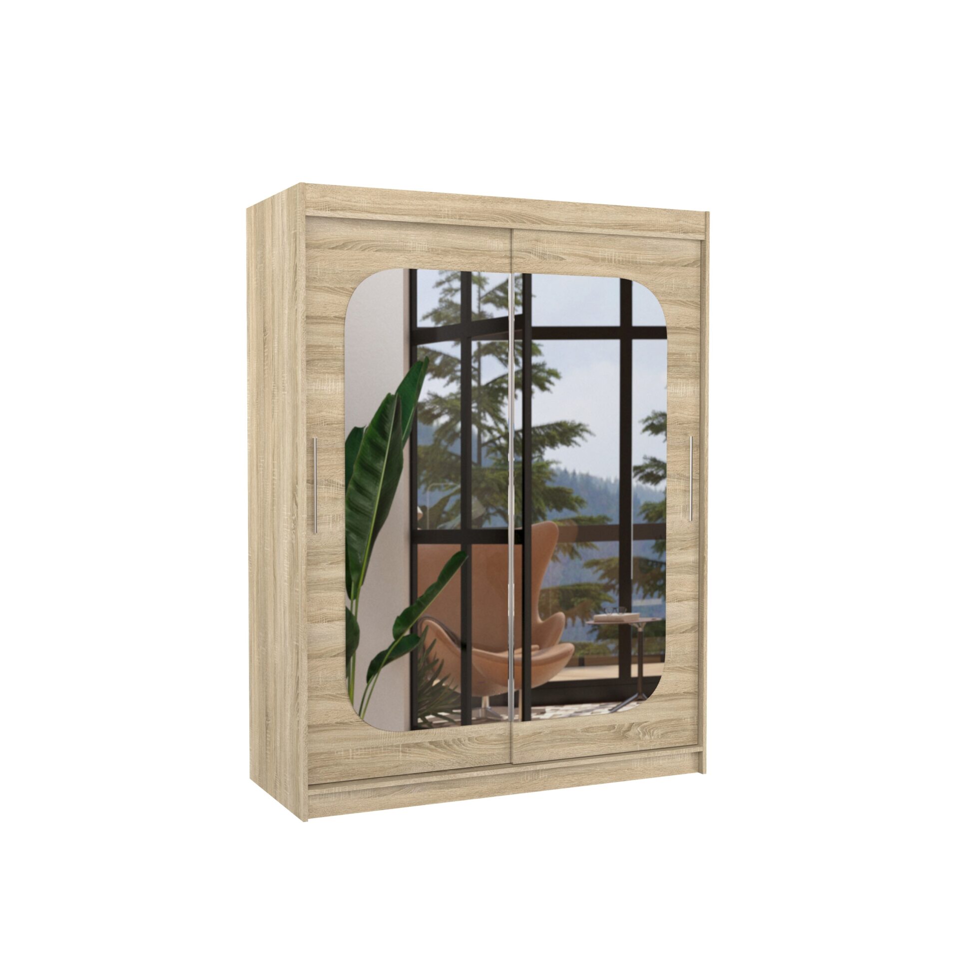 Stumdoma spinta su veidrodžiu CLEVER 150 Sonoma ADRK