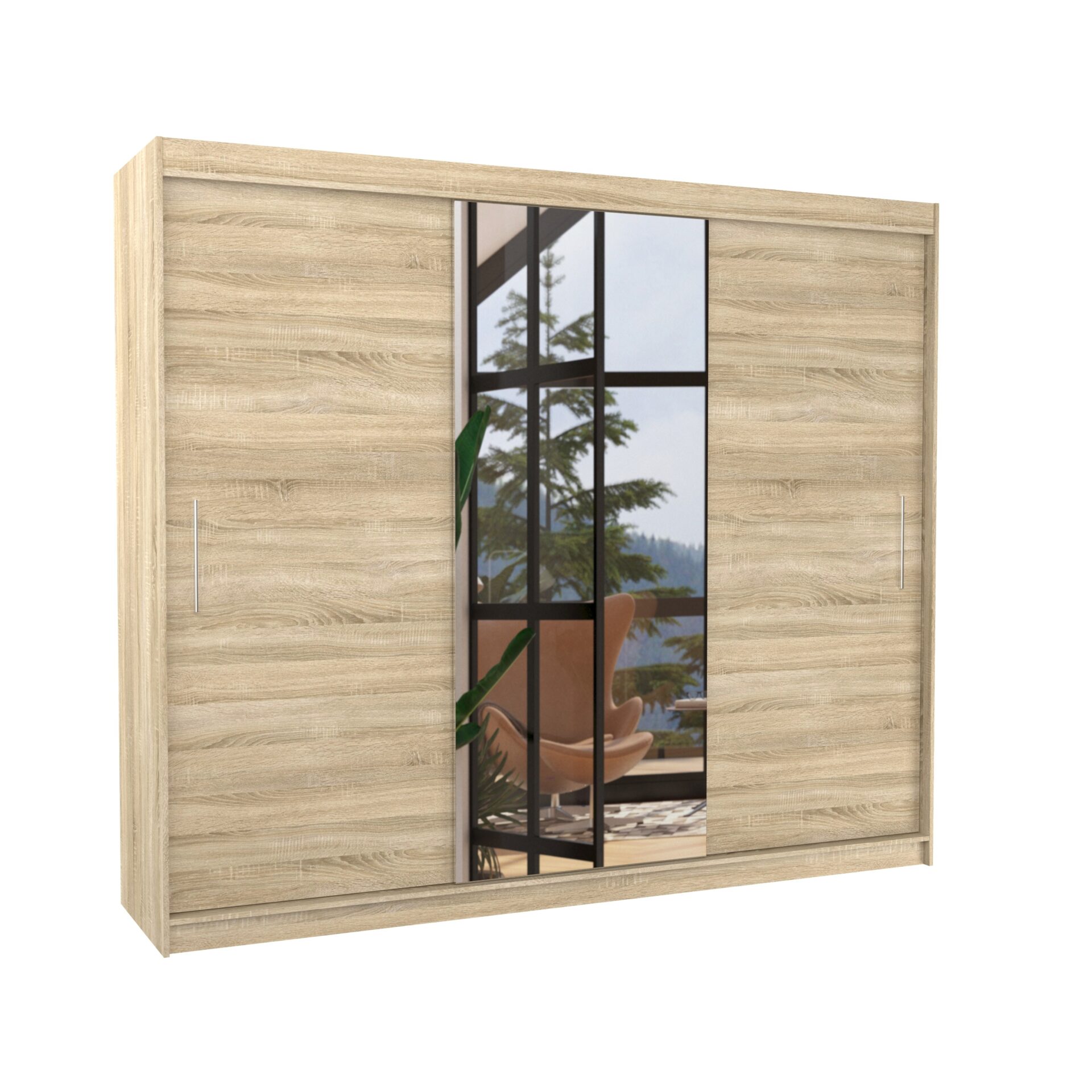 Stumdoma spinta su veidrodžiu DENIS 250 Sonoma ADRK