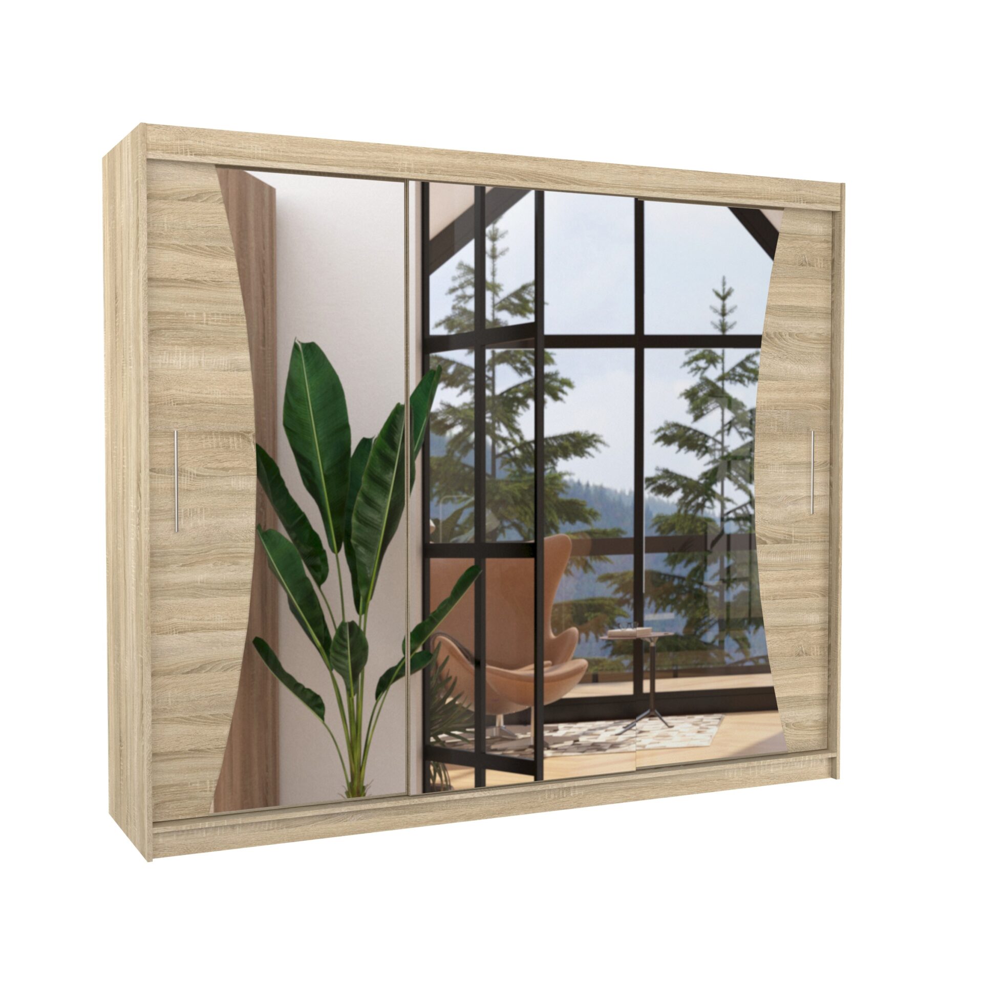 Stumdoma spinta su veidrodžiu DIEGO 250 Sonoma ADRK