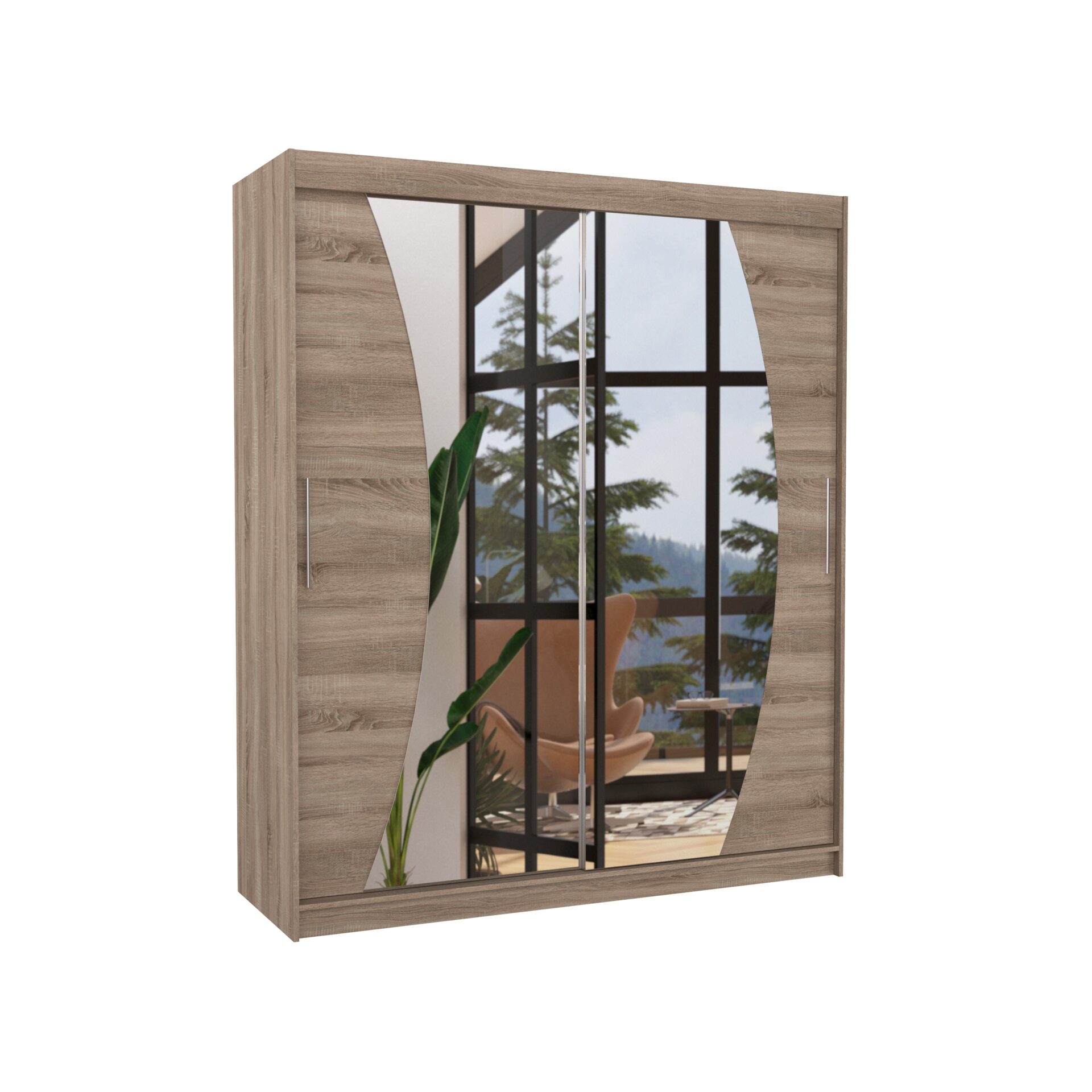 DOLORES 180 Truffle ADRK stumdoma spinta su veidrodžiu