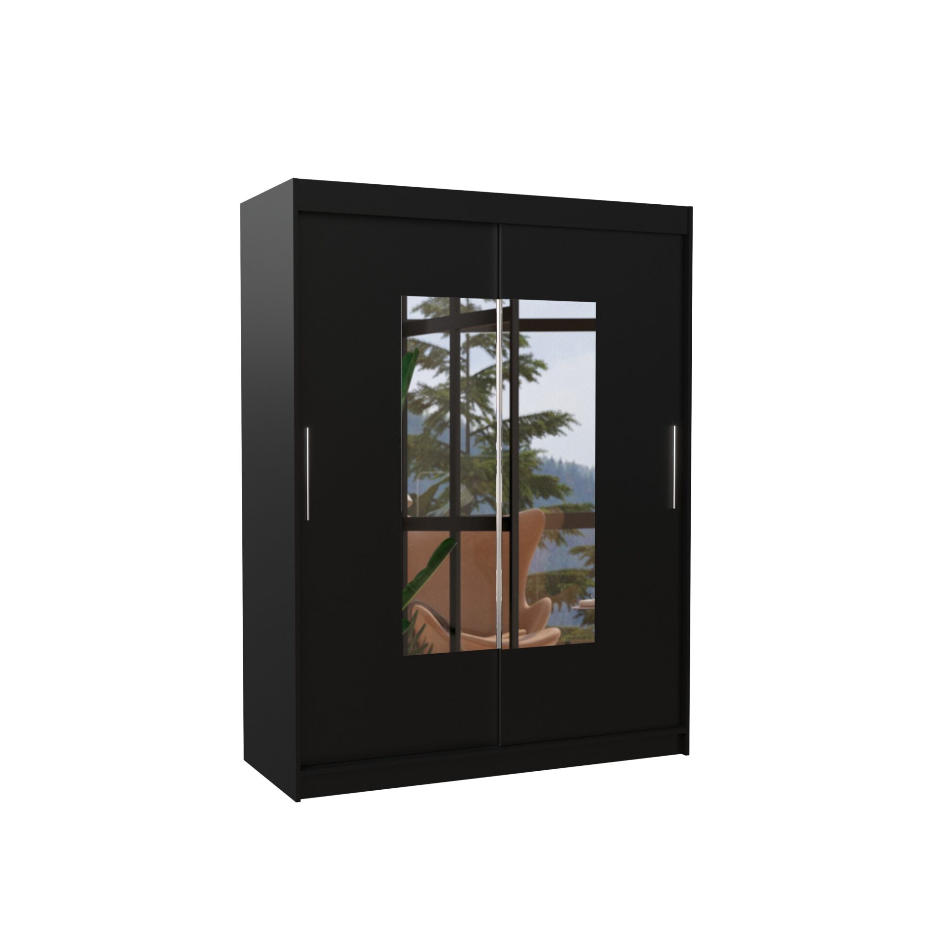 Stumdoma spinta su veidrodžiu DORRIGO 150 juoda ADRK