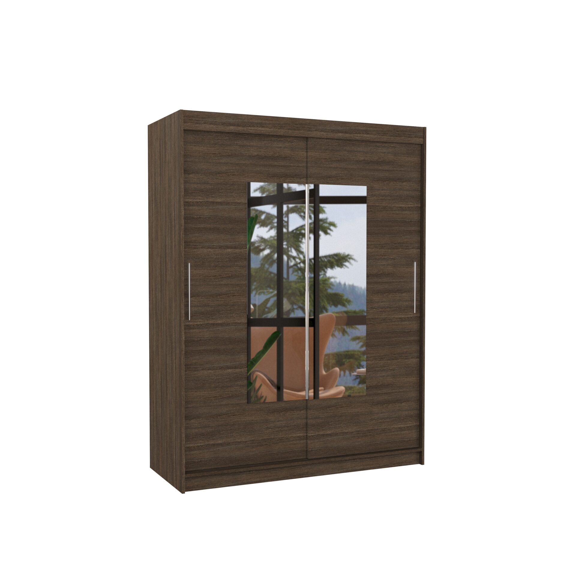 Stumdoma spinta su veidrodžiu DORRIGO 150 šokolado spalvos ADRK