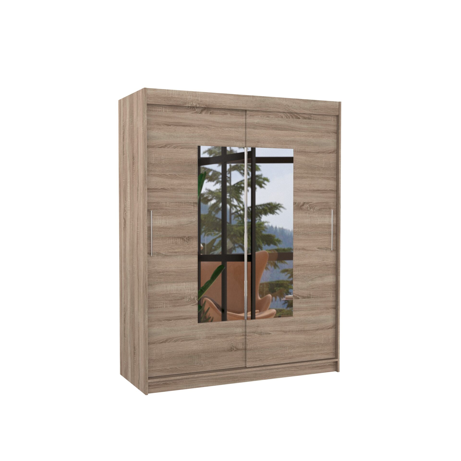 Stumdoma spinta su veidrodžiu DORRIGO 150 Truffle ADRK