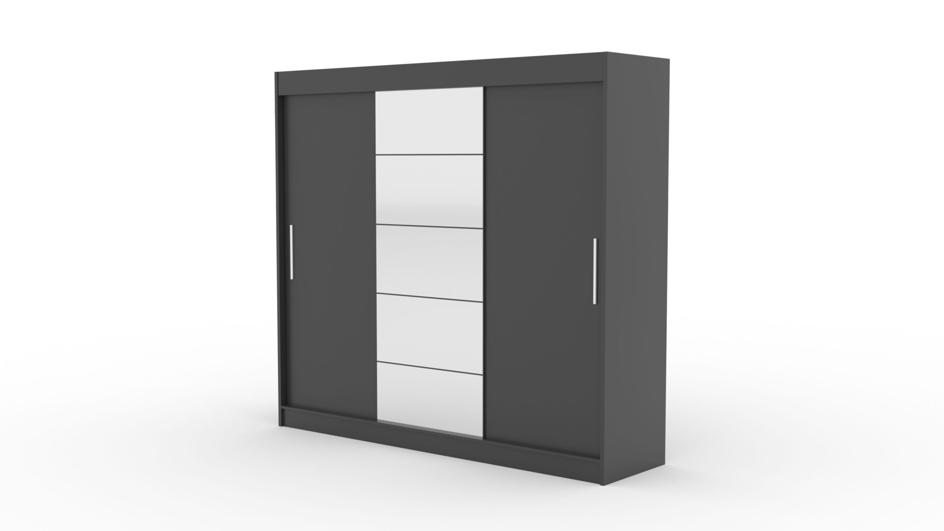 Stumdoma spinta su veidrodžiu ERWIN 235 antracito spalvos ADRK