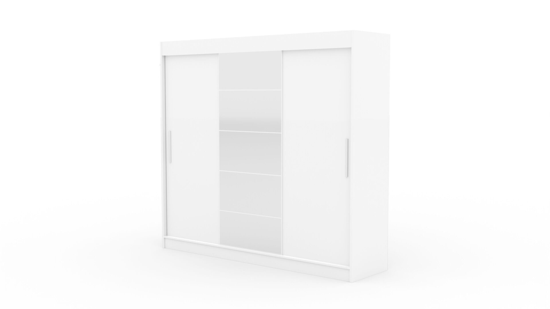 Stumdoma spinta su veidrodžiu ERWIN 235 balta ADRK