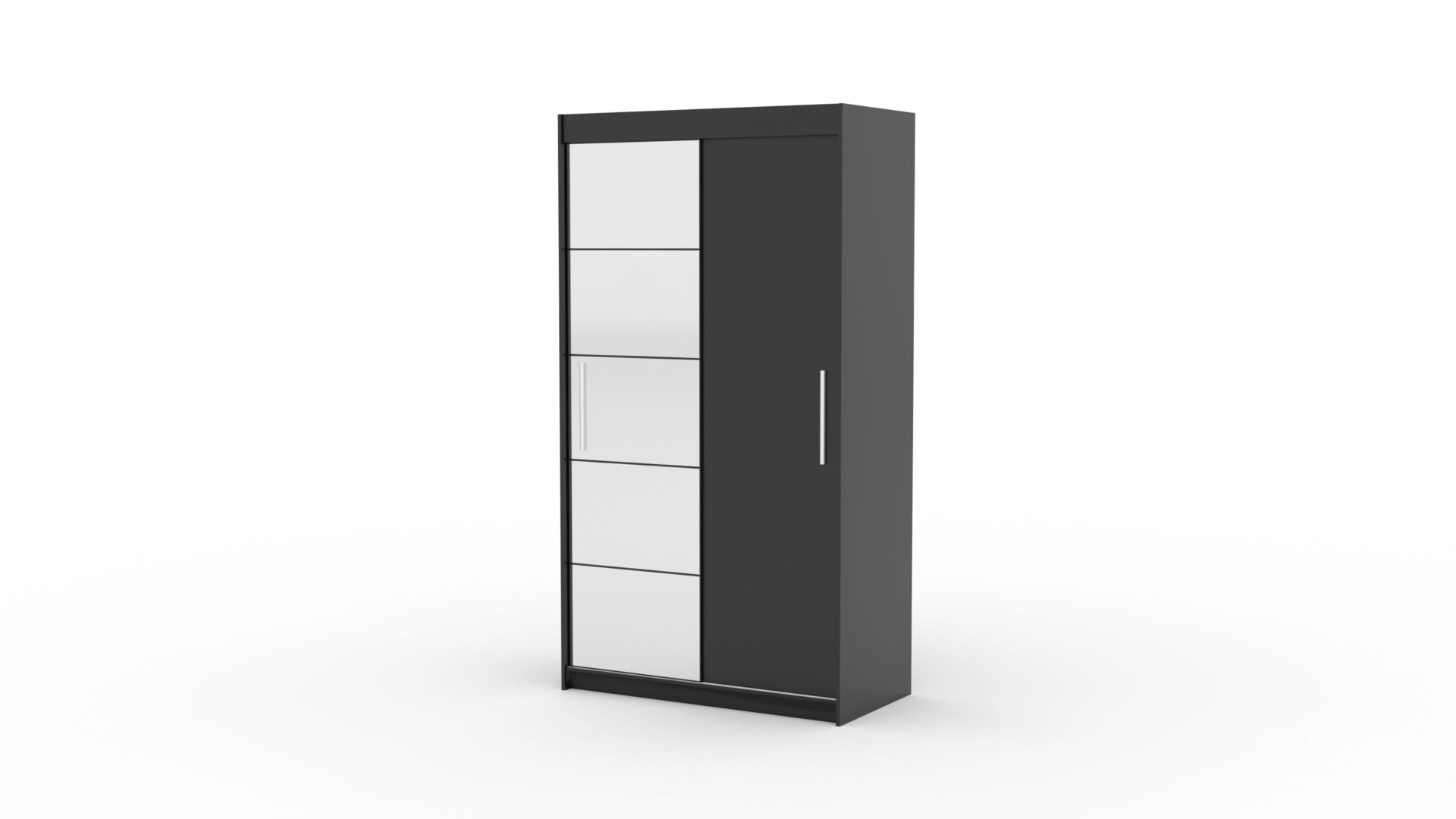 Stumdoma spinta su veidrodžiu ESTI 120 juoda ADRK