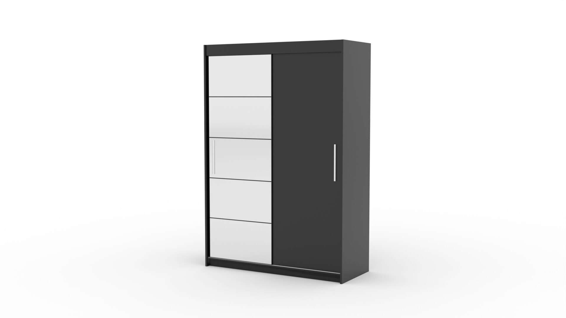 Stumdoma spinta su veidrodžiu ESTI 150 juoda ADRK