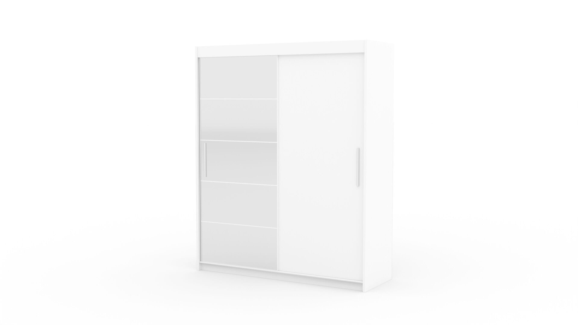 Stumdoma spinta su veidrodžiu ESTI 180 balta ADRK