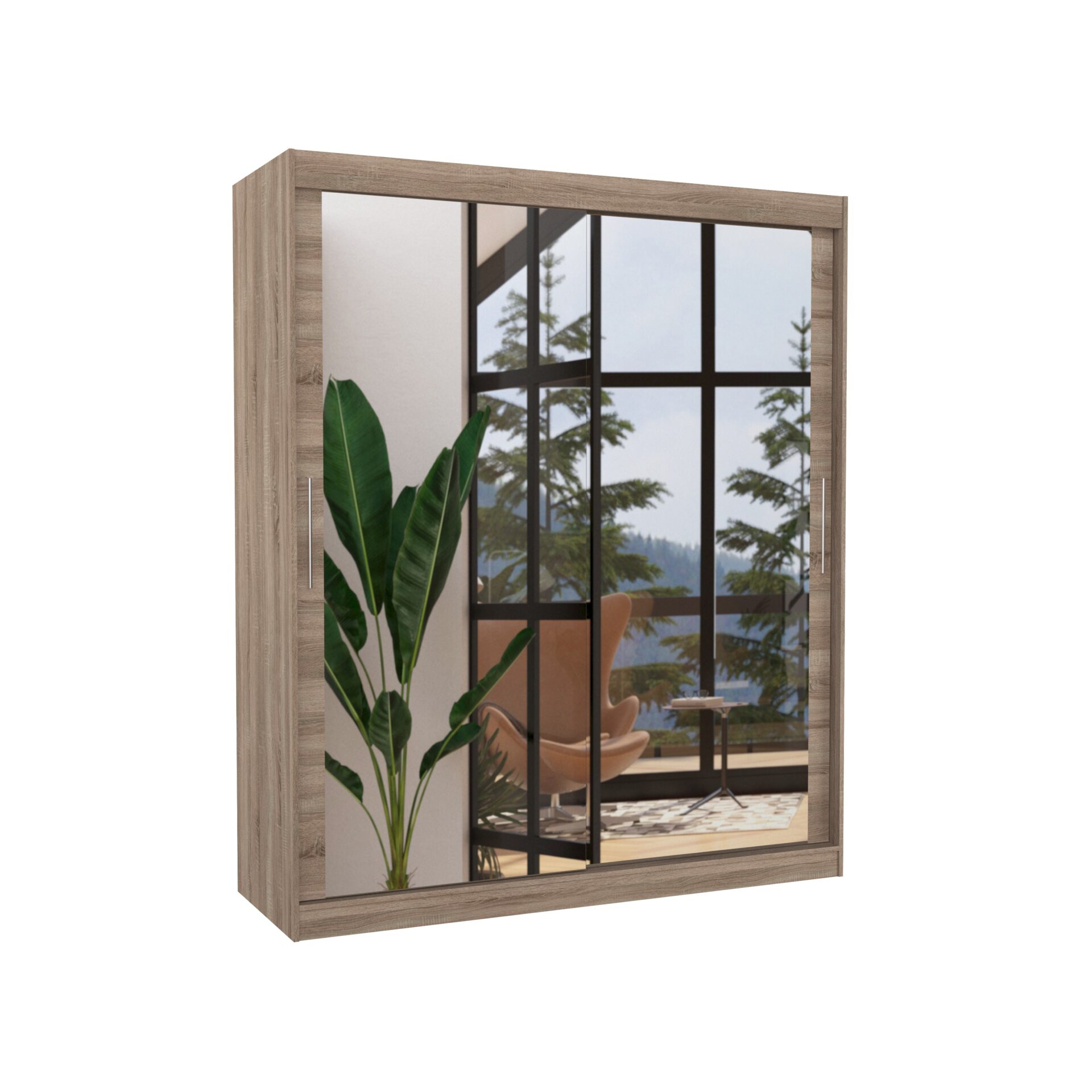 ETTORE 180 Truffle ADRK stumdoma spinta su veidrodžiu