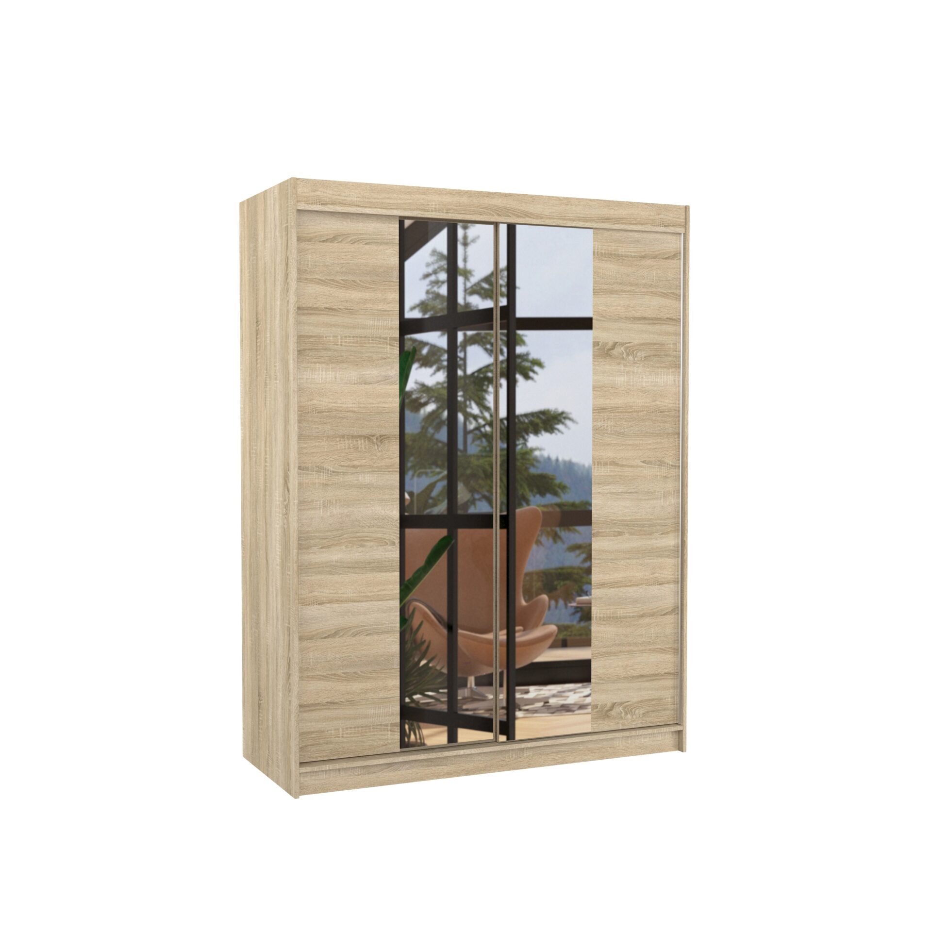 Stumdoma spinta su veidrodžiu FEVER 150 Sonoma ADRK