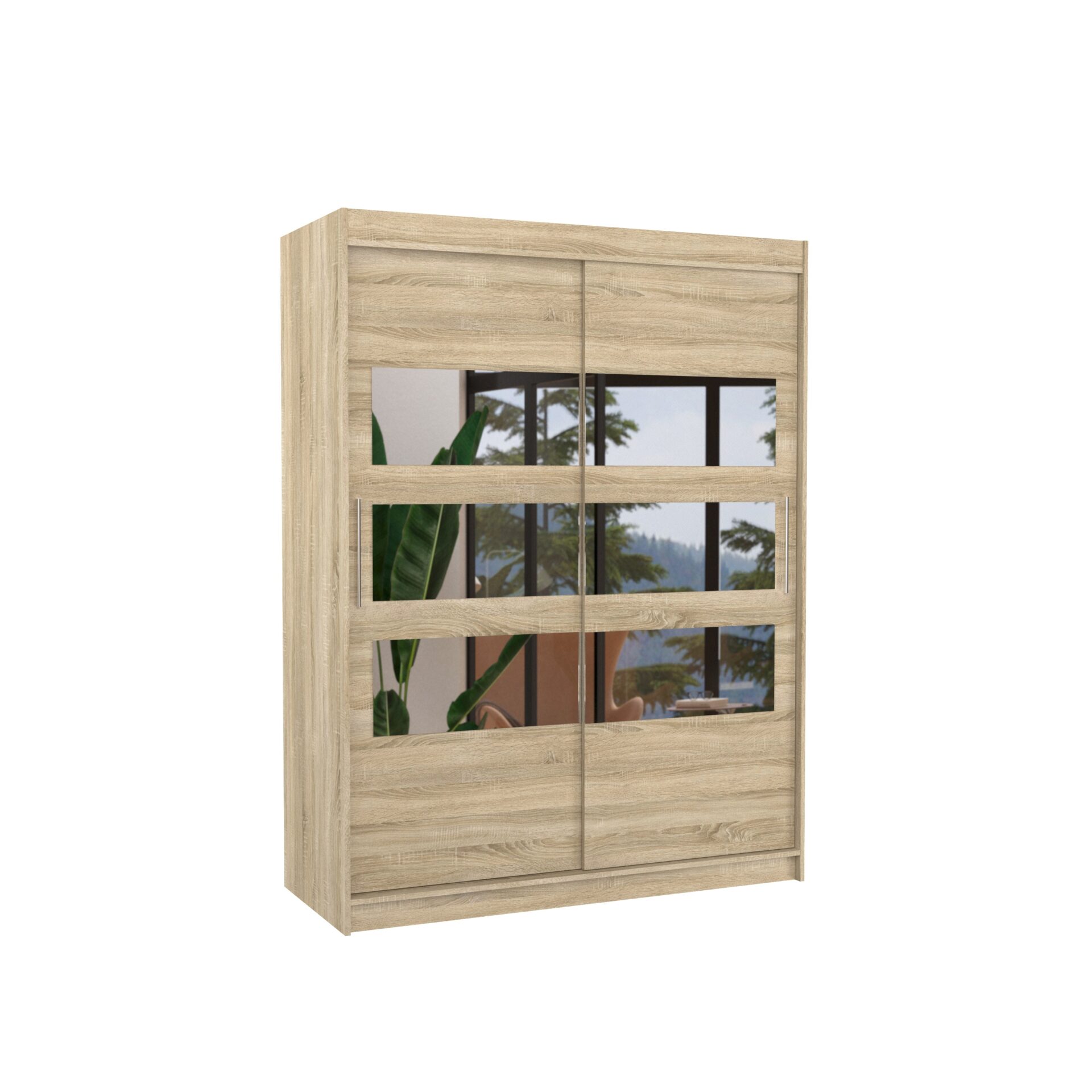 Stumdoma spinta su veidrodžiu FLORENTO 150 Sonoma ADRK