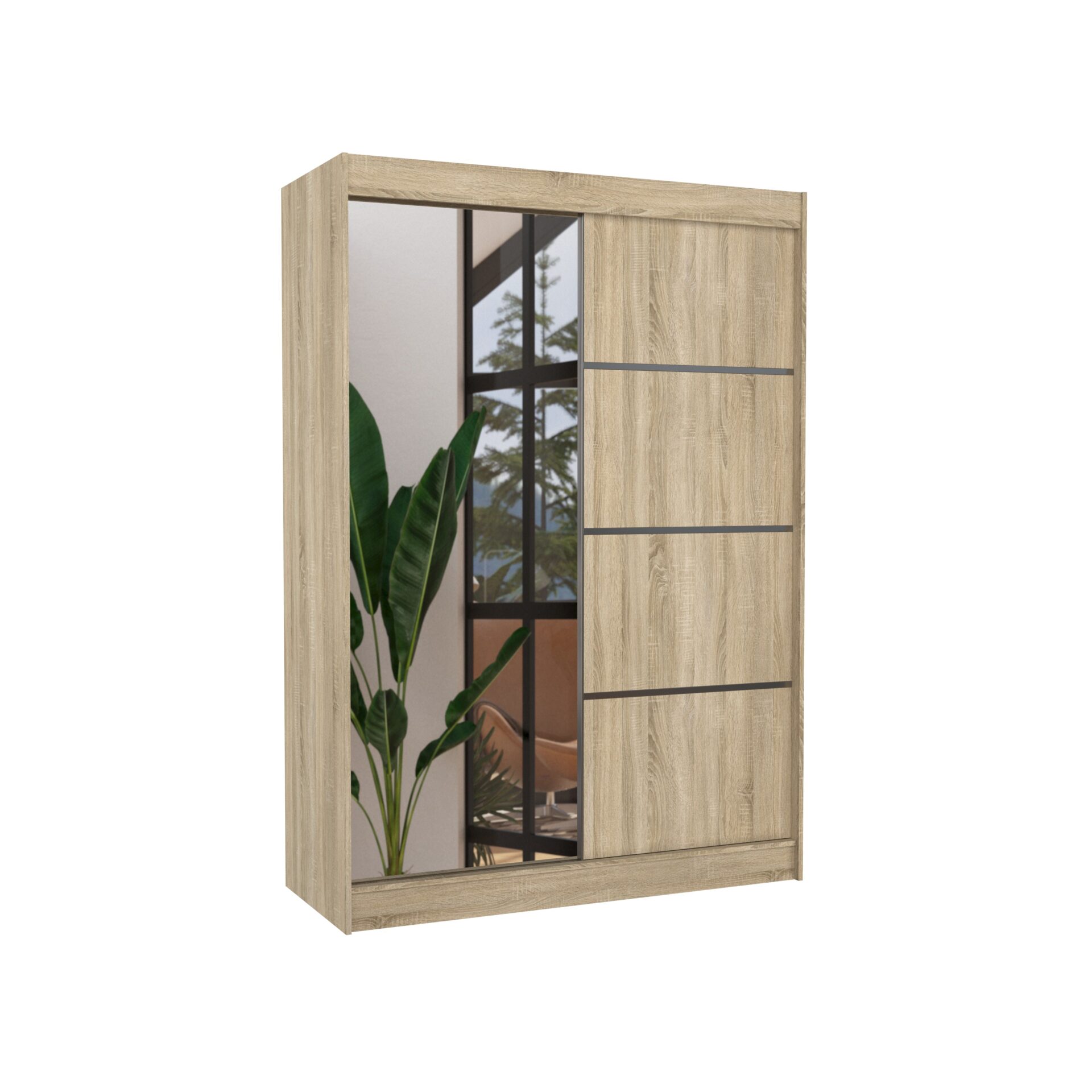 Stumdoma spinta su veidrodžiu GILTON 150 Sonoma ADRK