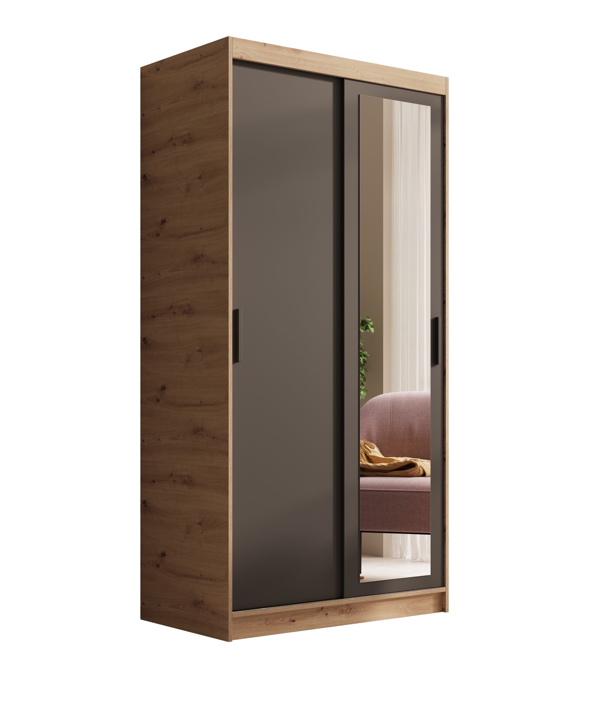 Hailey 100 Artisan/Black ADRK stumdoma spinta su veidrodžiu