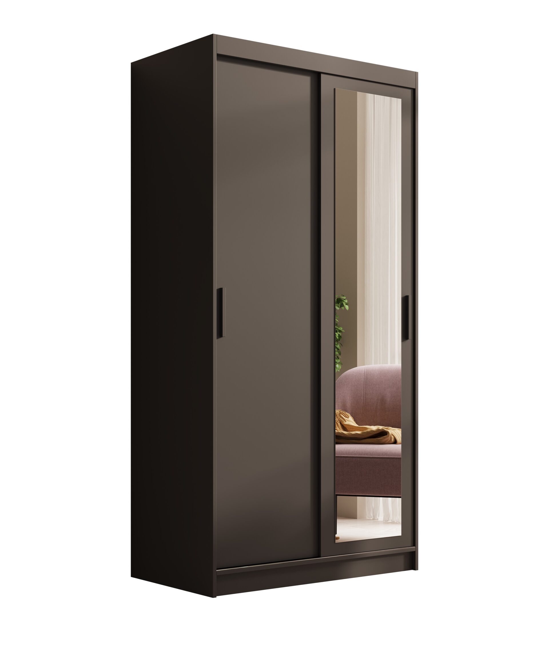 Hailey 100 juoda ADRK stumdoma spinta su veidrodžiu