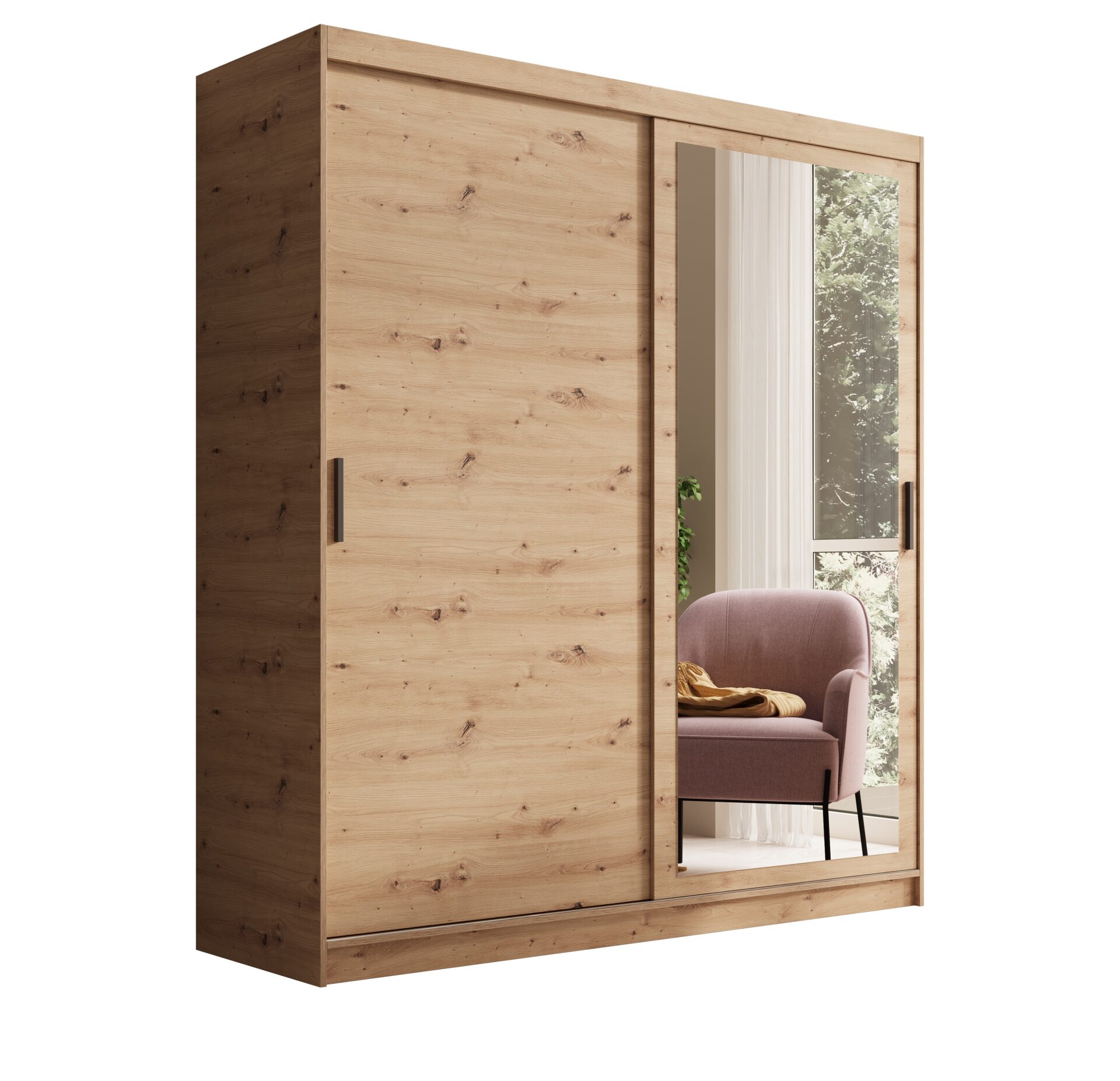 Hailey 180 Artisan ADRK stumdoma spinta su veidrodžiu