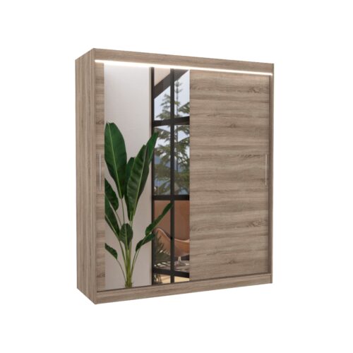 Stumdoma spinta su veidrodžiu ir LED apšvietimu TOM 180 ADRK Truffles