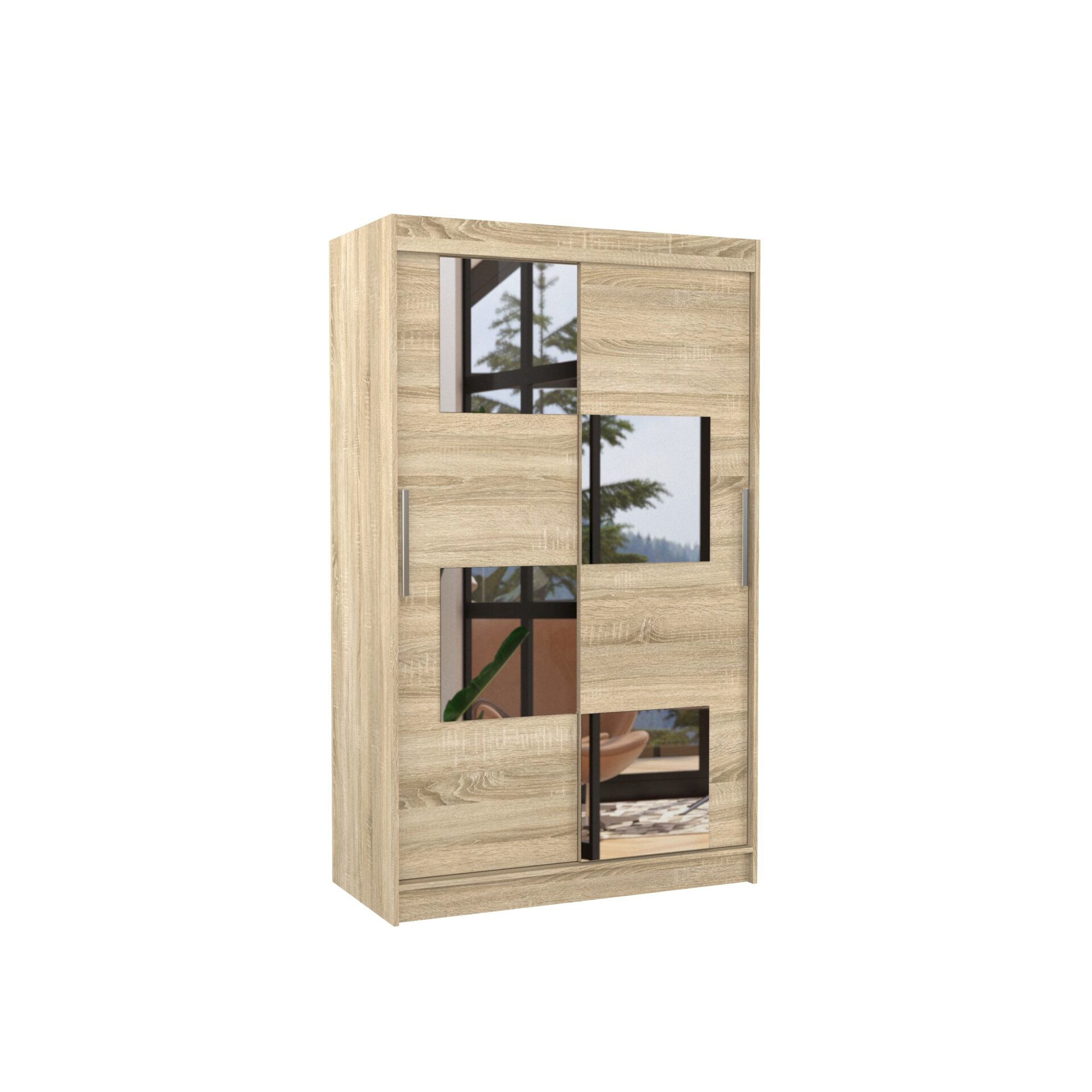 Stumdoma spinta su veidrodžiu LUGANO 120 Sonoma ADRK