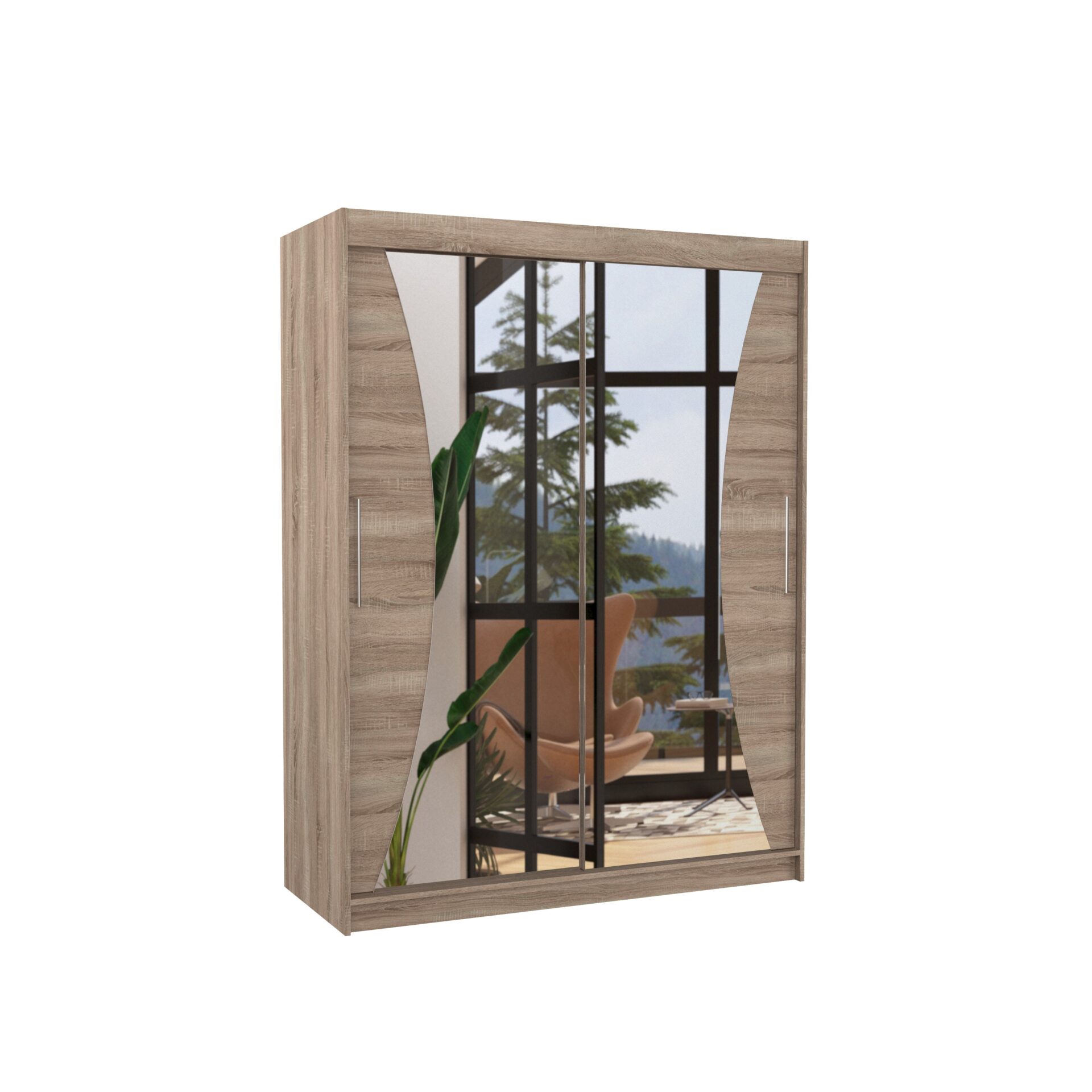 Stumdoma spinta su veidrodžiu MAX 150 Truffle ADRK