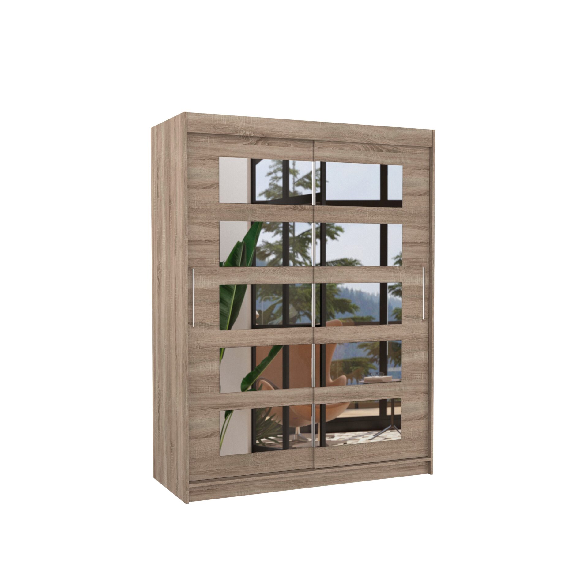 Stumdoma spinta su veidrodžiu MURANI 150 Truffle ADRK