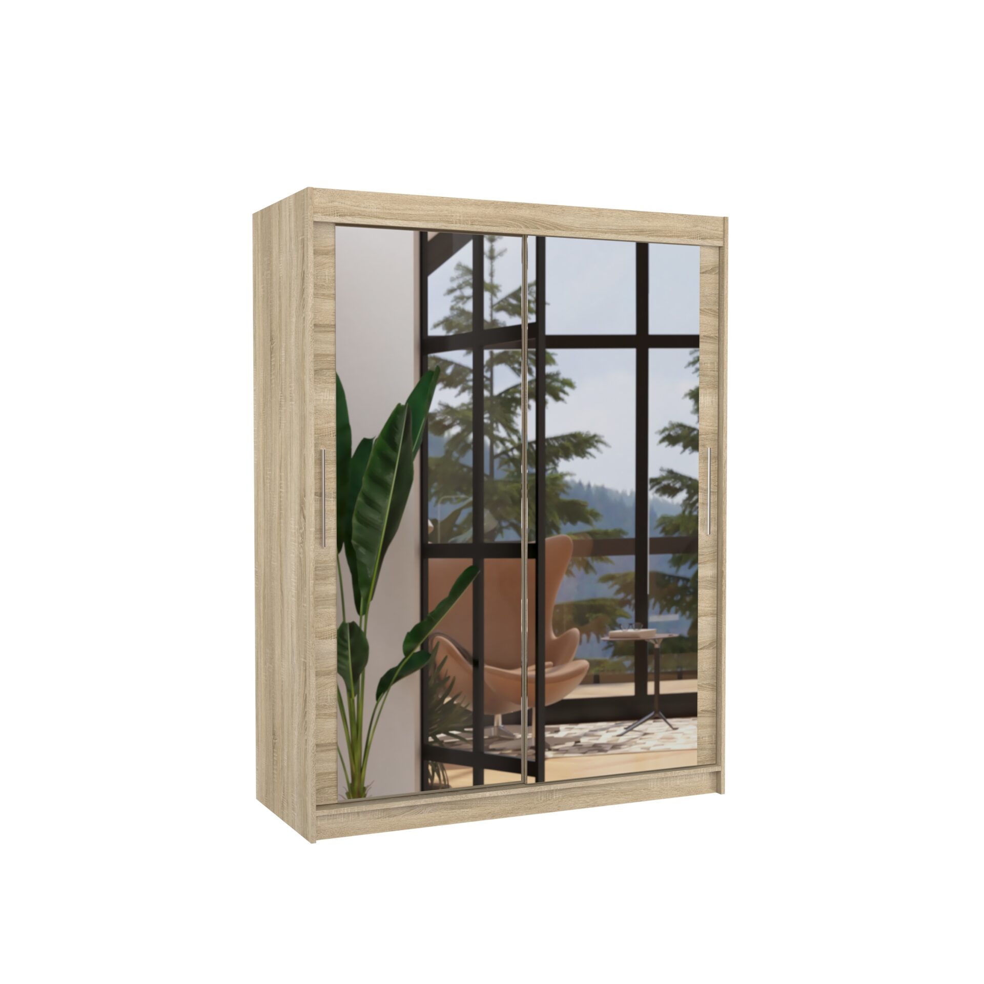 Stumdoma spinta su veidrodžiu PERMO 150 Sonoma ADRK