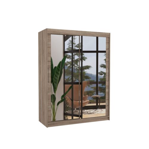 Stumdoma spinta su veidrodžiu PERMO 150 Truffle ADRK