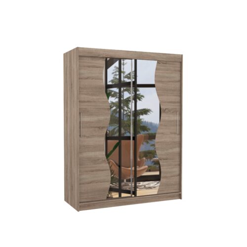 Stumdoma spinta su veidrodžiu RENZO 150 Truffle ADRK