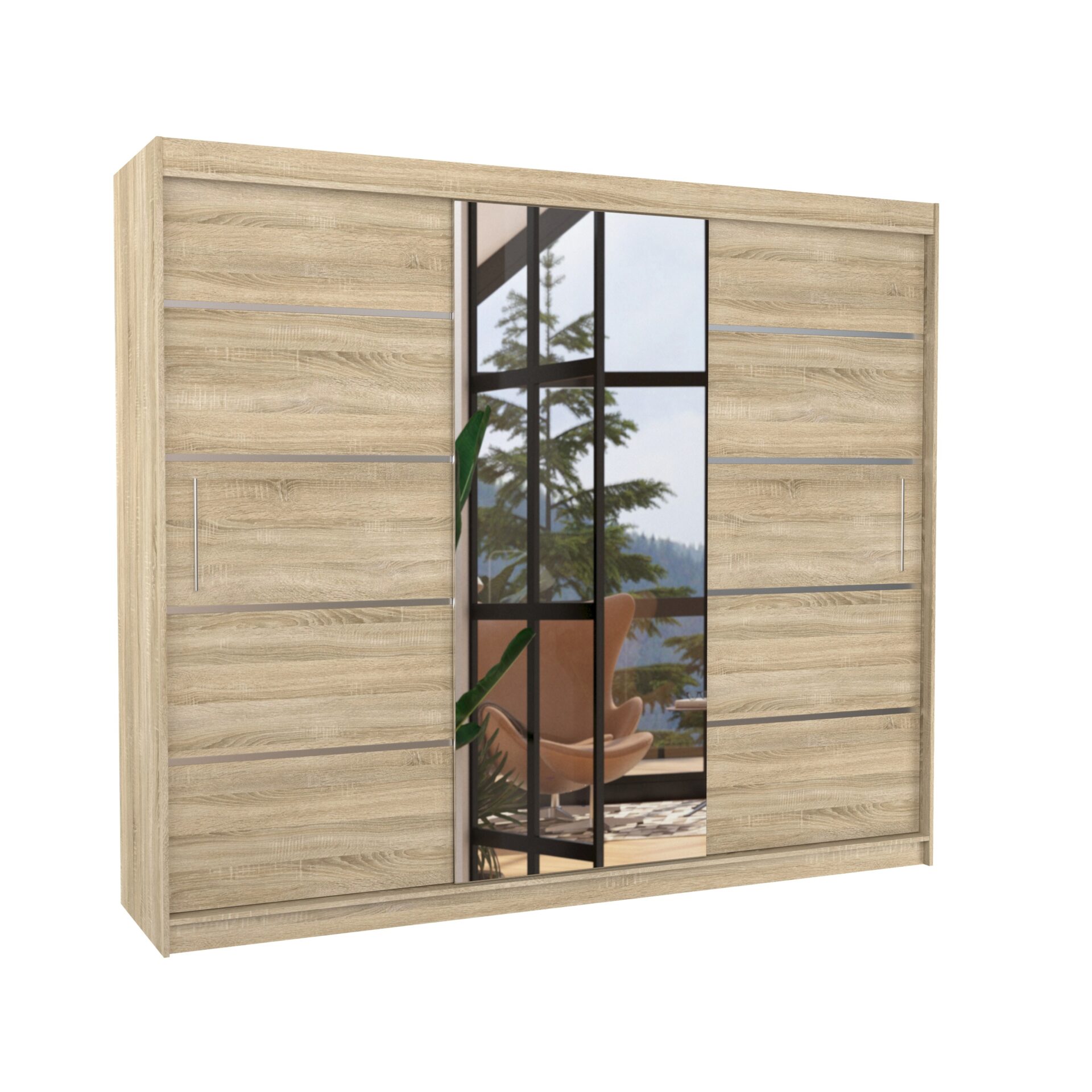 SALTO 250 Sonoma ADRK stumdoma spinta su veidrodžiu