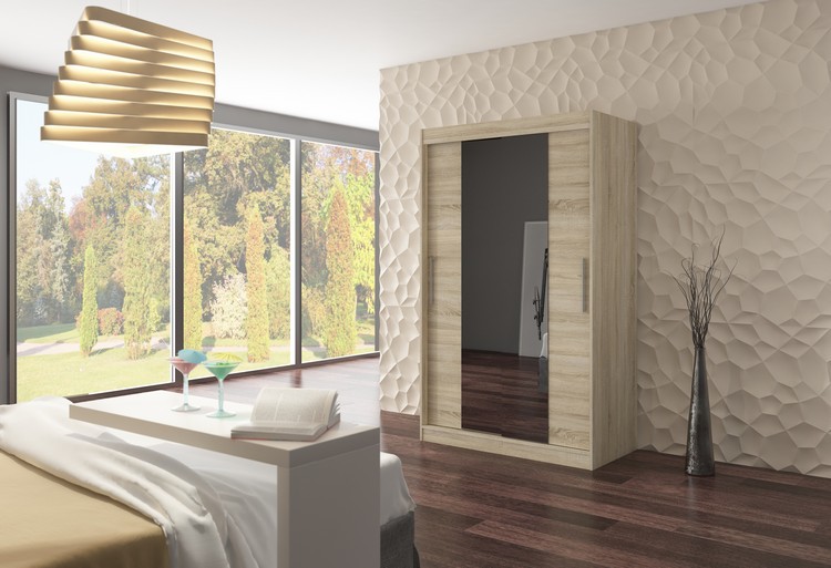 Stumdoma spinta su veidrodžiu SANTOS 120 Sonoma ADRK - Paveikslėlis 2