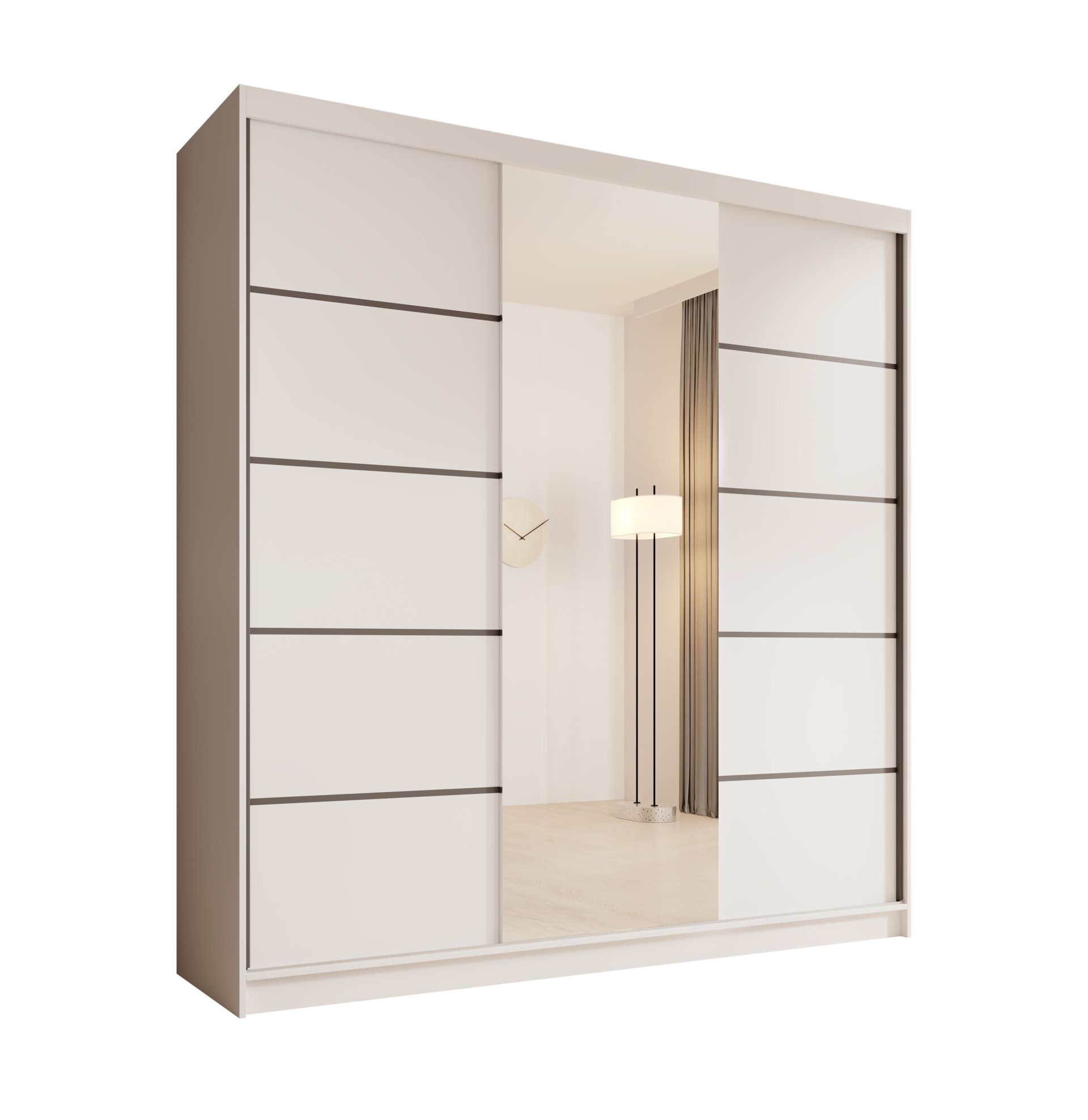 „Sonic 200“ stumdoma spinta su veidrodžiu, balta, ADRK