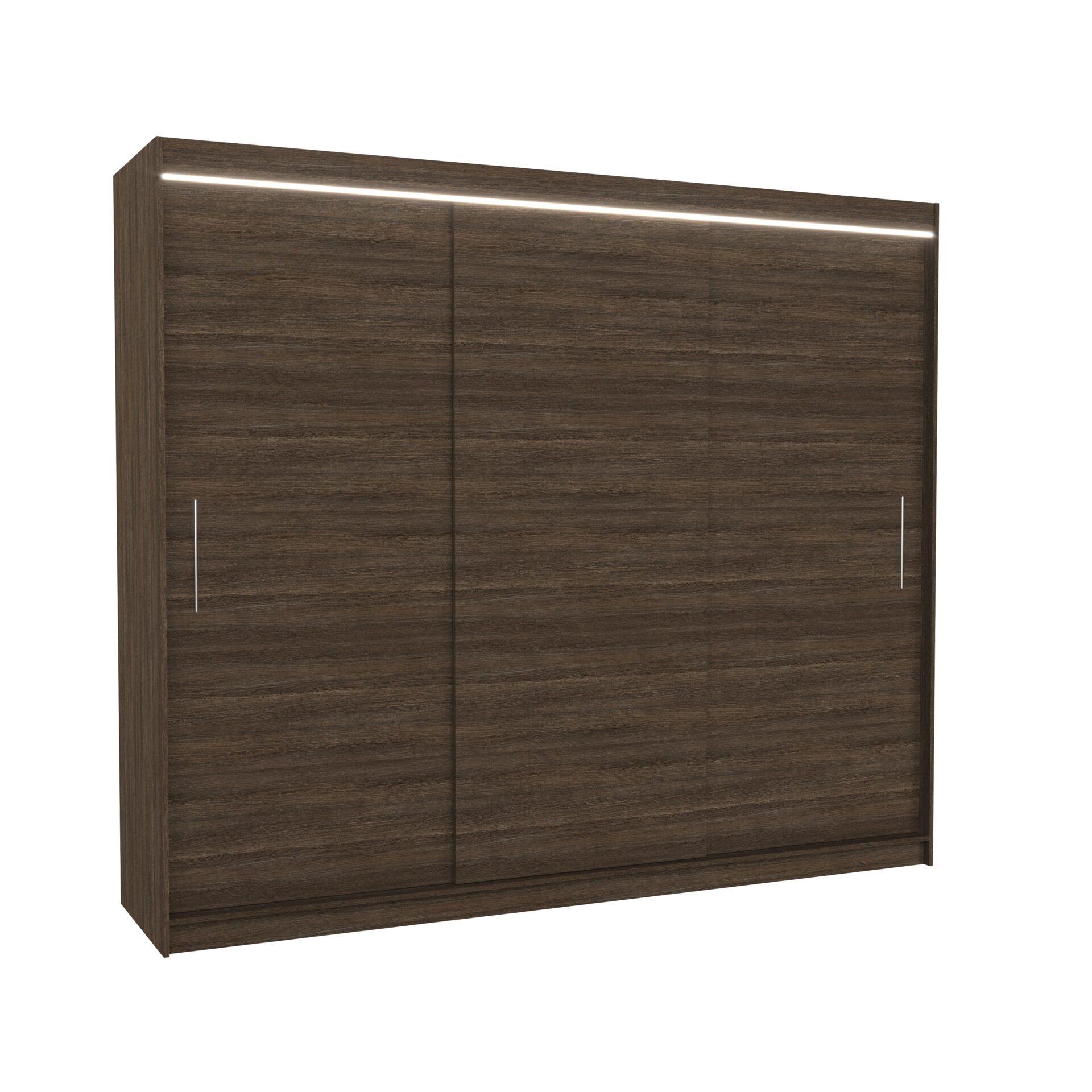 Stumdoma spinta su LED apšvietimu ANTOS 250 šokolado spalvos ADRK