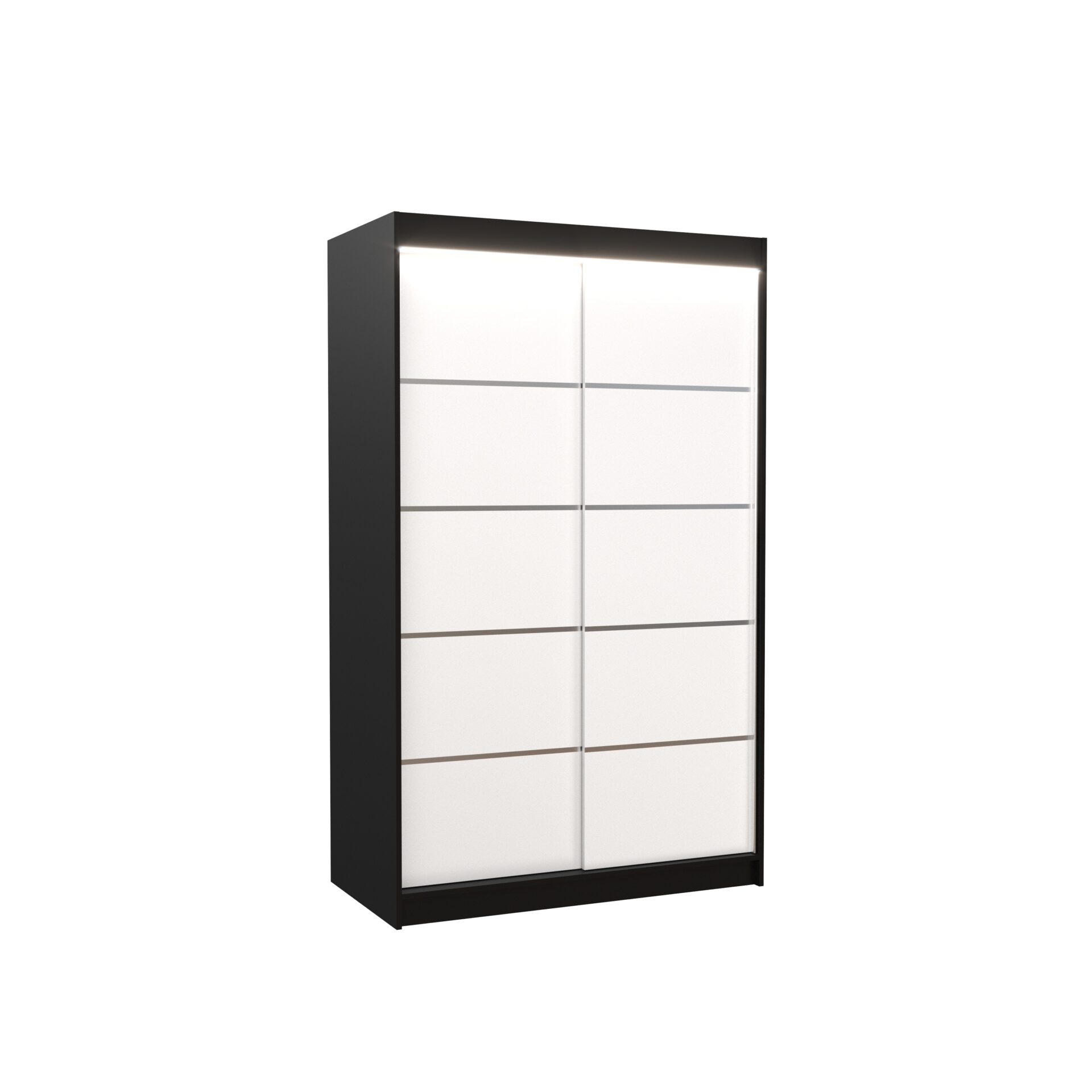 BENISSO 120 juoda/balta ADRK stumdoma spinta su LED apšvietimu